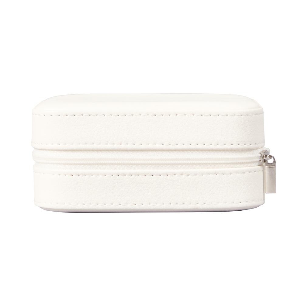Mele & Co. Dana Faux Leather Jewelry Box in Ivory at Lowes.com