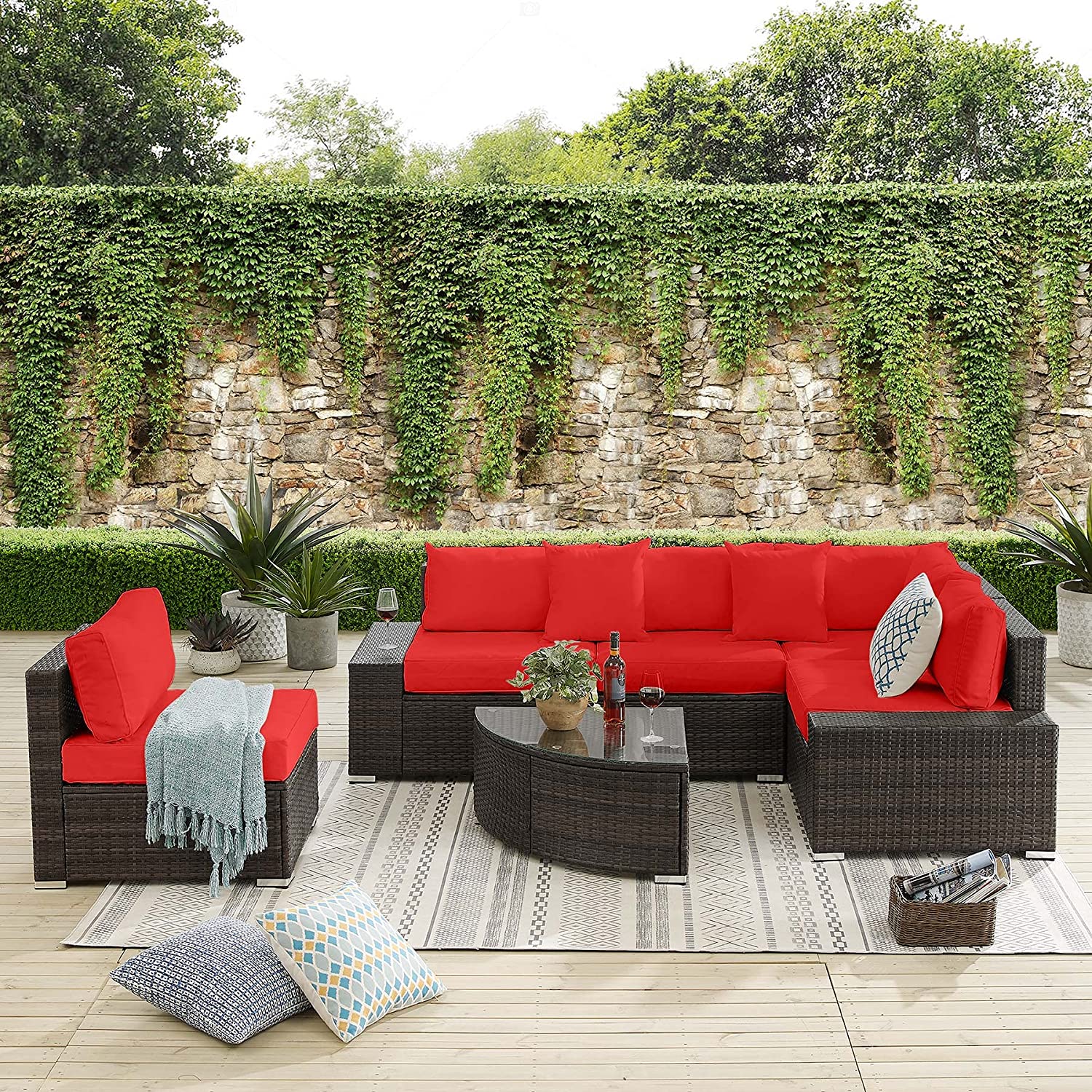 Tribesigns HOXK6-BNRD Patio-Sofas-Daybeds - View #2