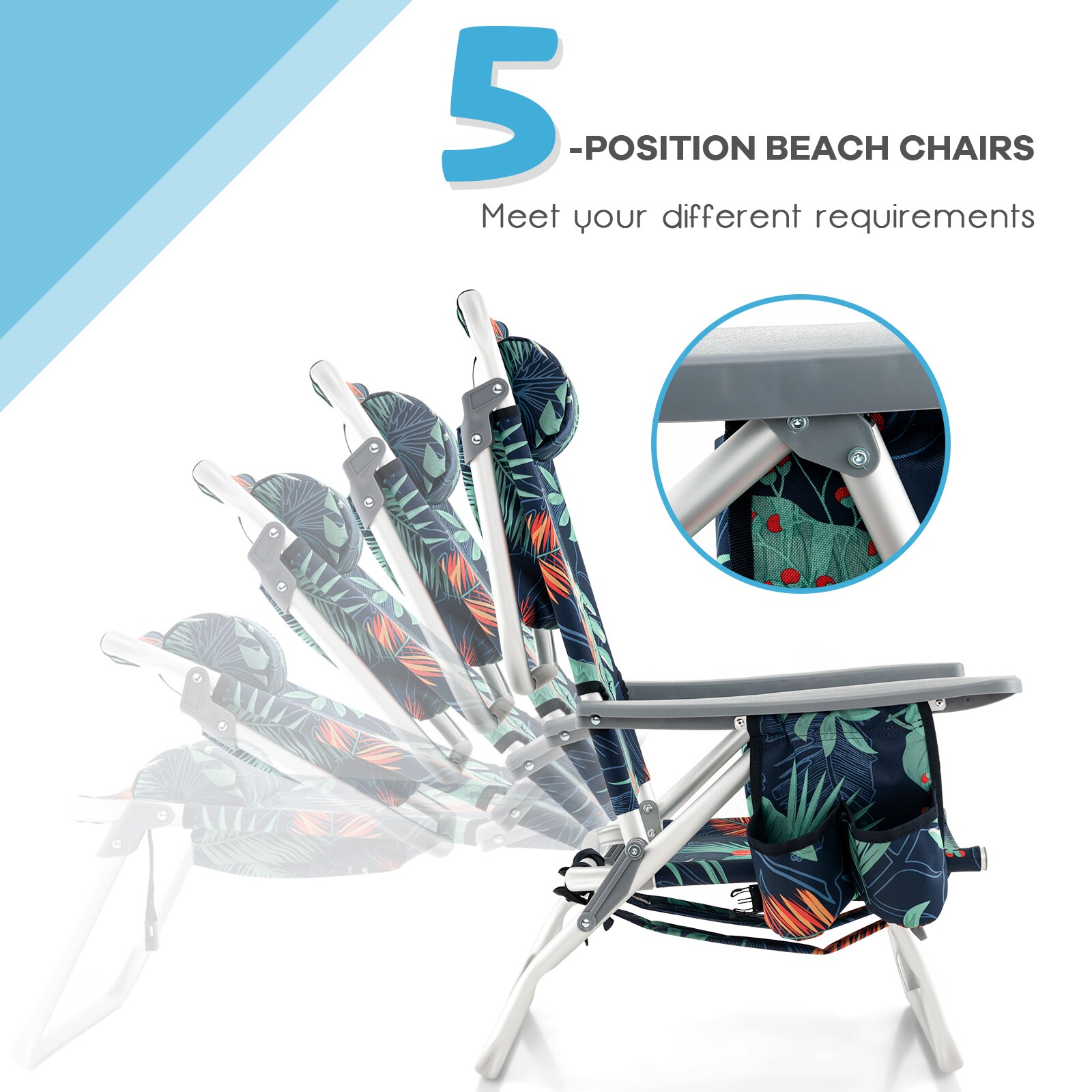 LIVIZA TDJ10020FW Beach-Camping-Chairs - View #5