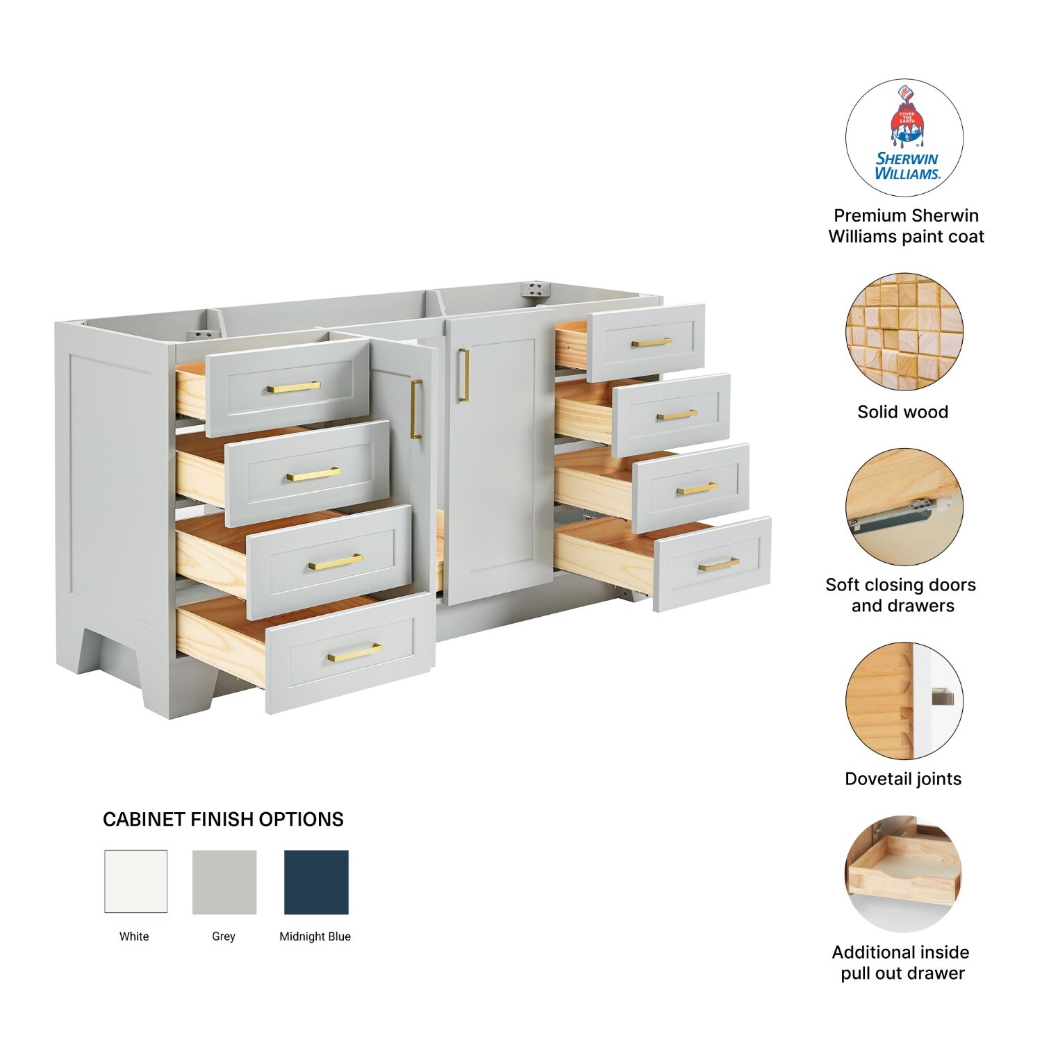 ARIEL Q066S-BC-GRY vanities - View #5