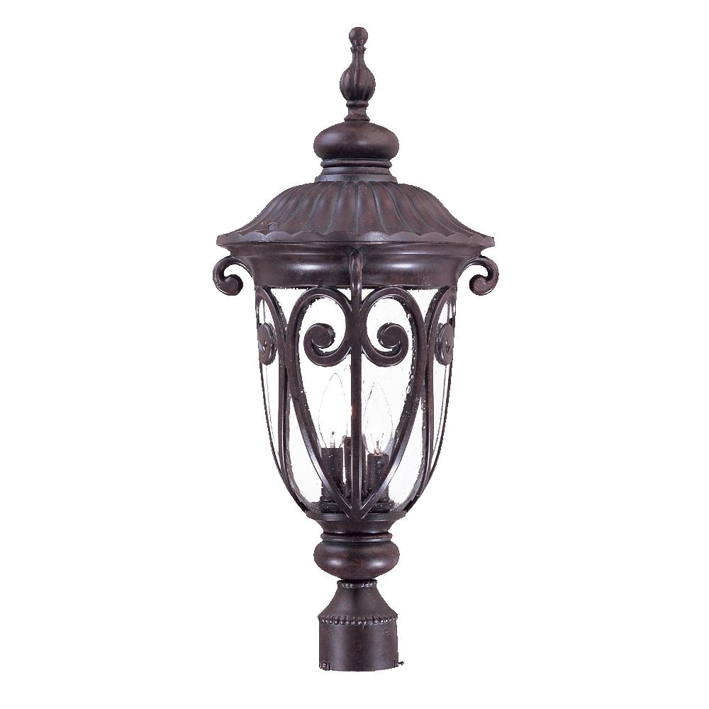 Acclaim Lighting 2127MM Naples 25.75-Inches Marbleized mahogany Traditional Outdoor Post light