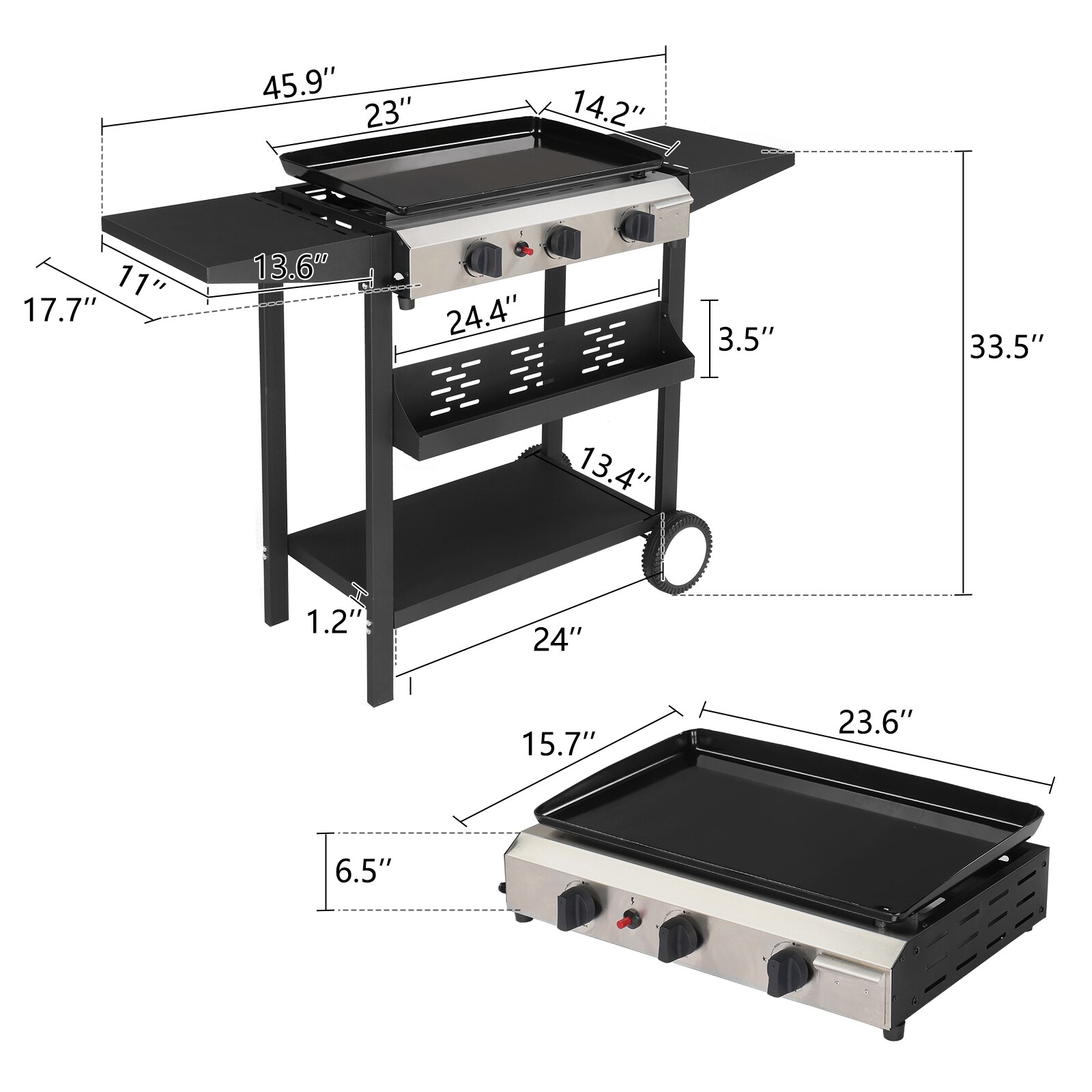 Winado LO1G57000690 Gas-Grill - View #4