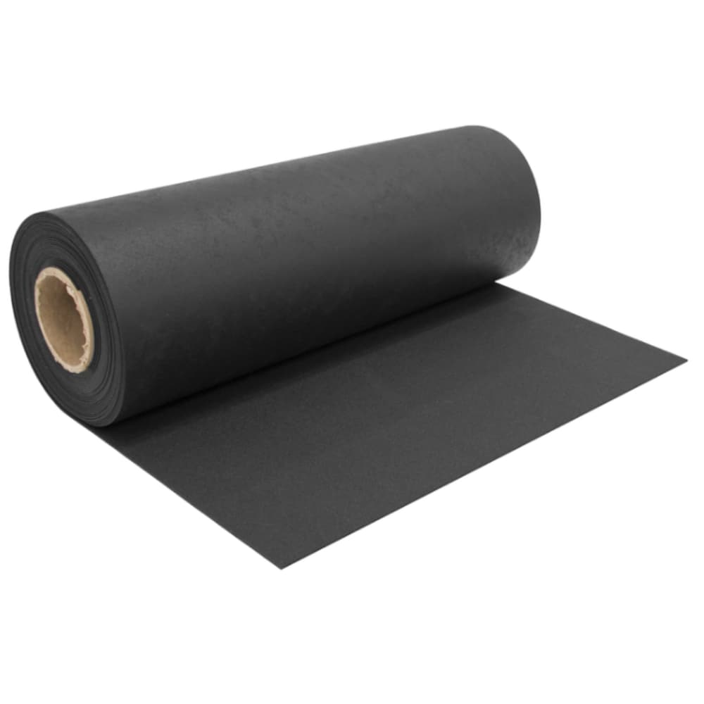 Multy Home  27 in. W X 50 ft. L Black None Rubber Utility Mat