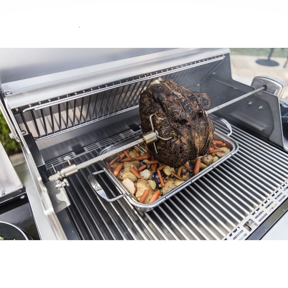 Saber 28-in Stainless Steel Grill Rotisserie In The Grill Rotisseries ...