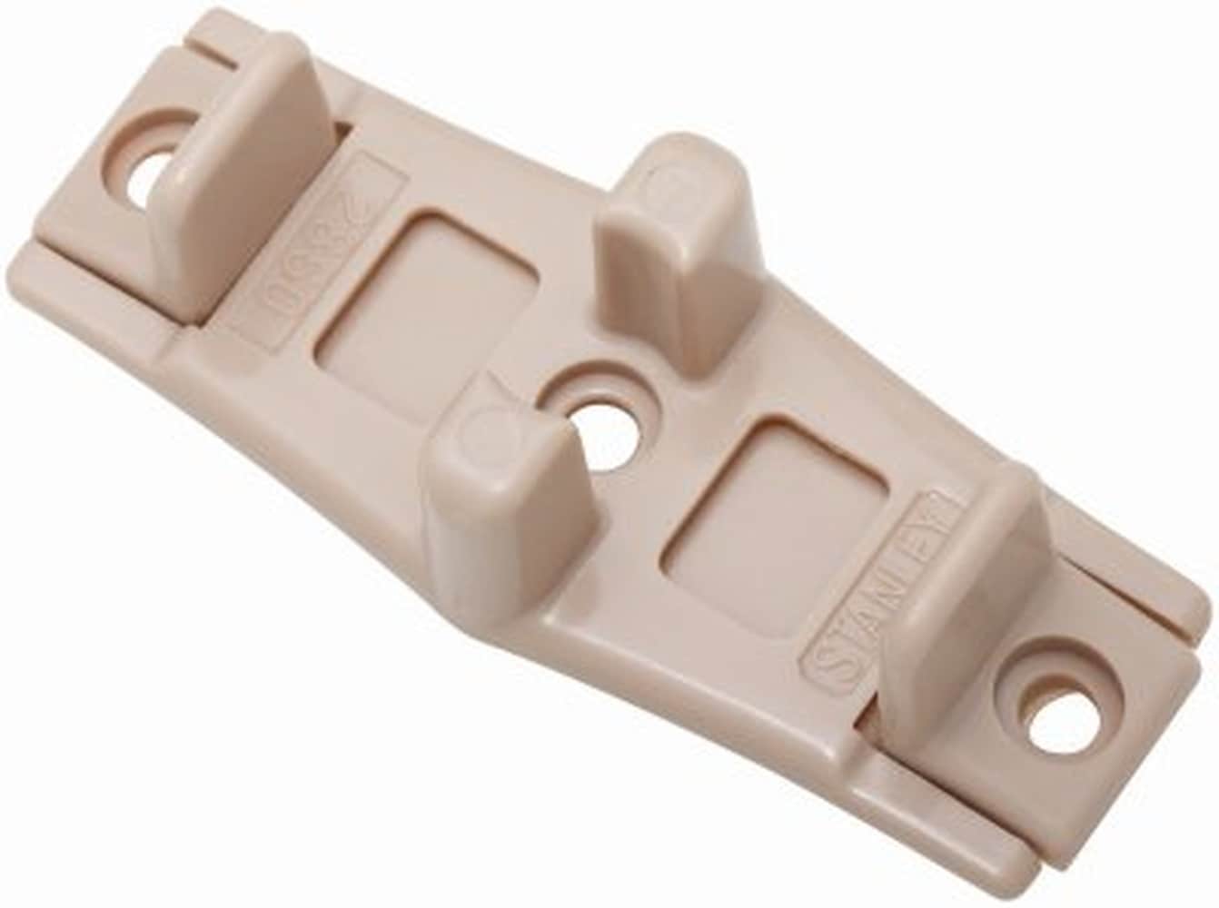 National Hardware N344-846 2.7 x 5.6 in Tan Sliding Door Guide #5001851-F23C