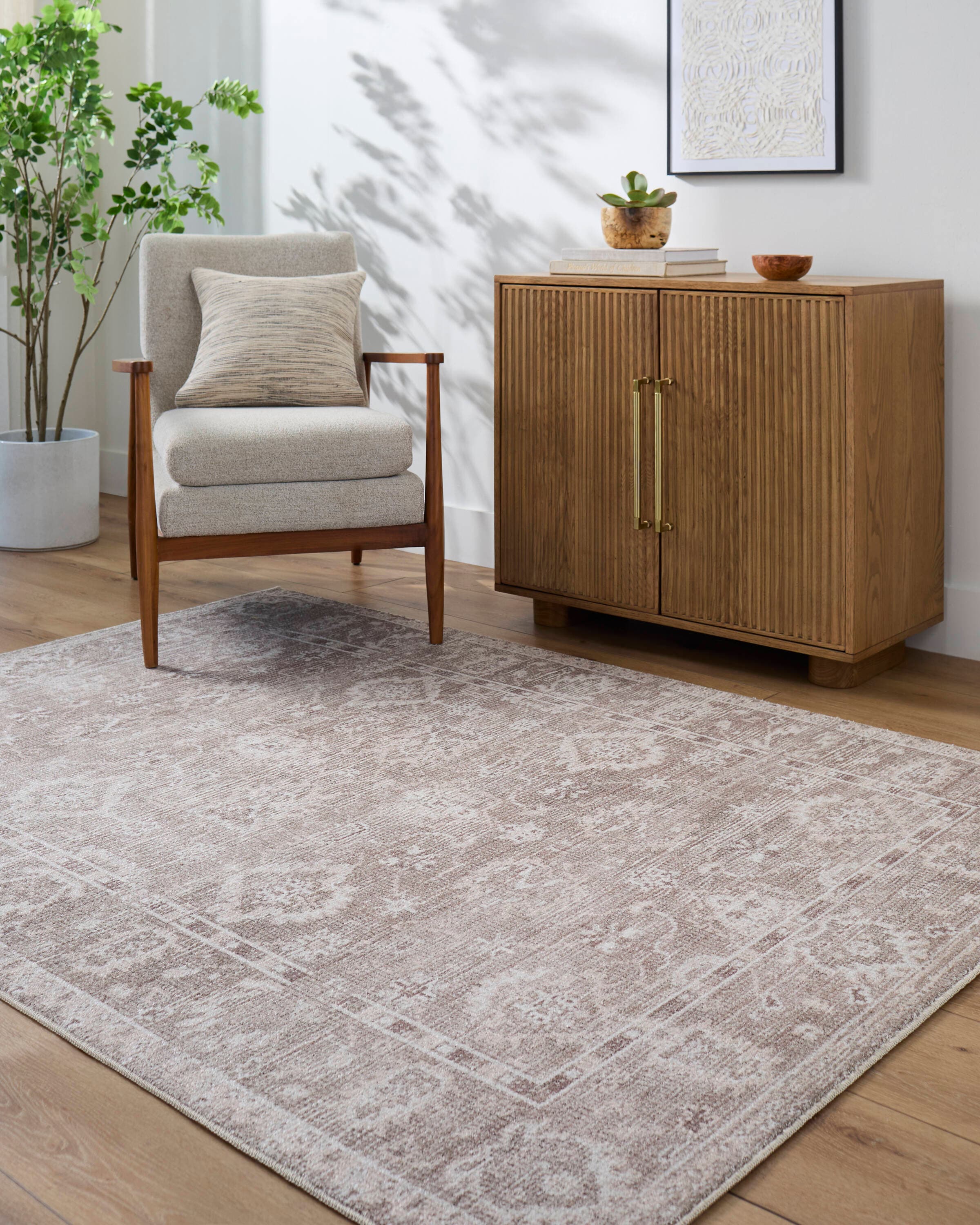Livabliss GACA2301-7910 Galey Alix Collins Avenue 7 x 10 (ft) Polyester Brown Rectangular Indoor Vintage Area rug
