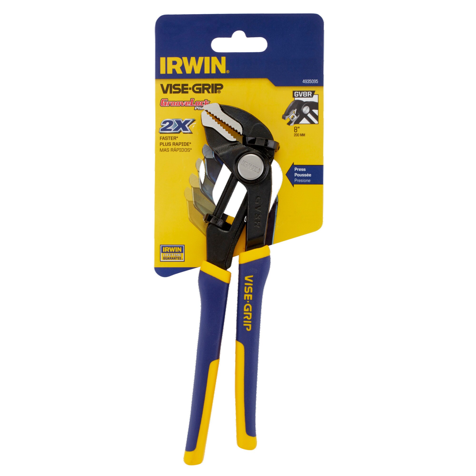Irwin 2078709 Vise-Grip Alloy Steel Tongue and Groove Pliers Set 8 & 10 L in. 
