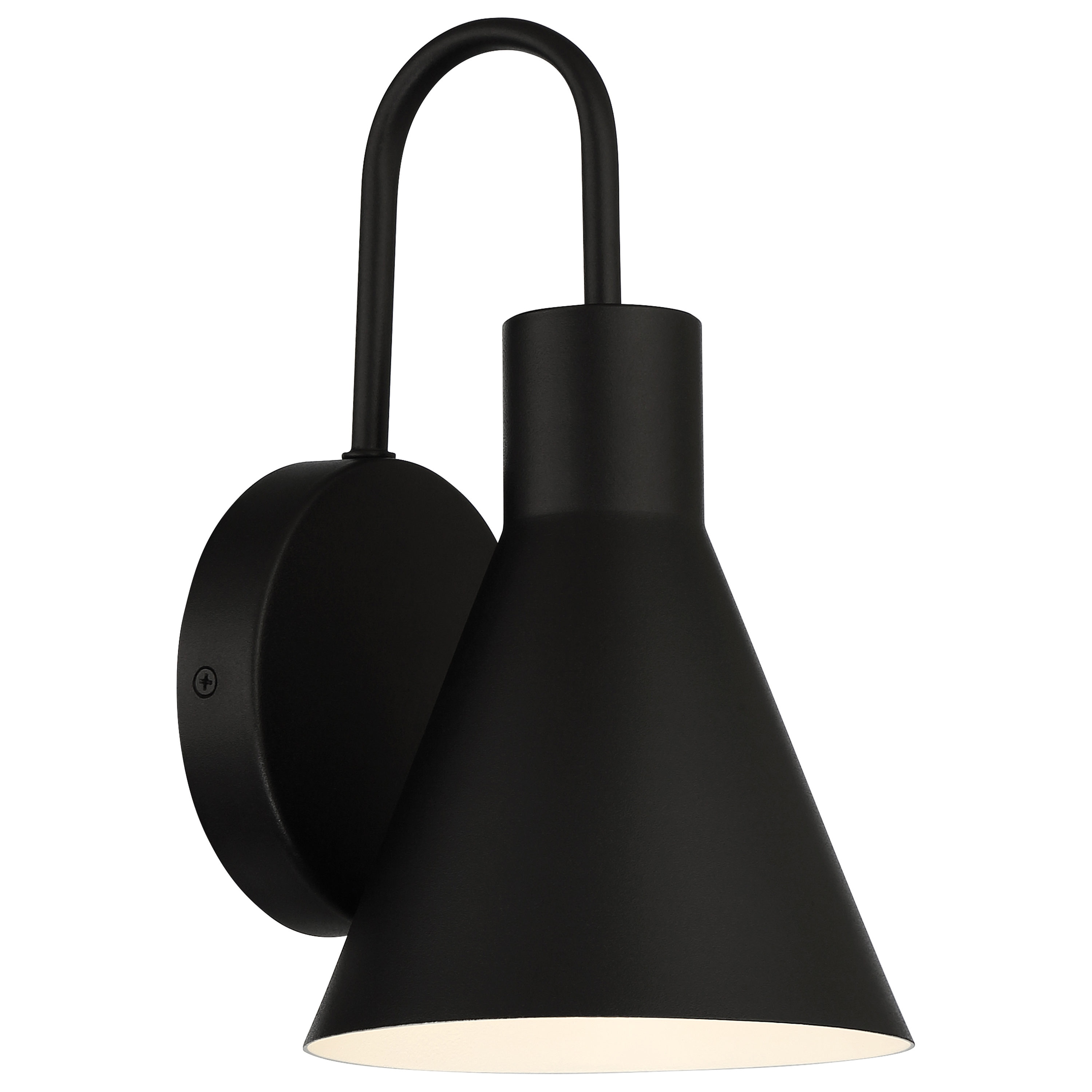 Solano Black Aluminum Dimmable Outdoor LED Wall Sconce