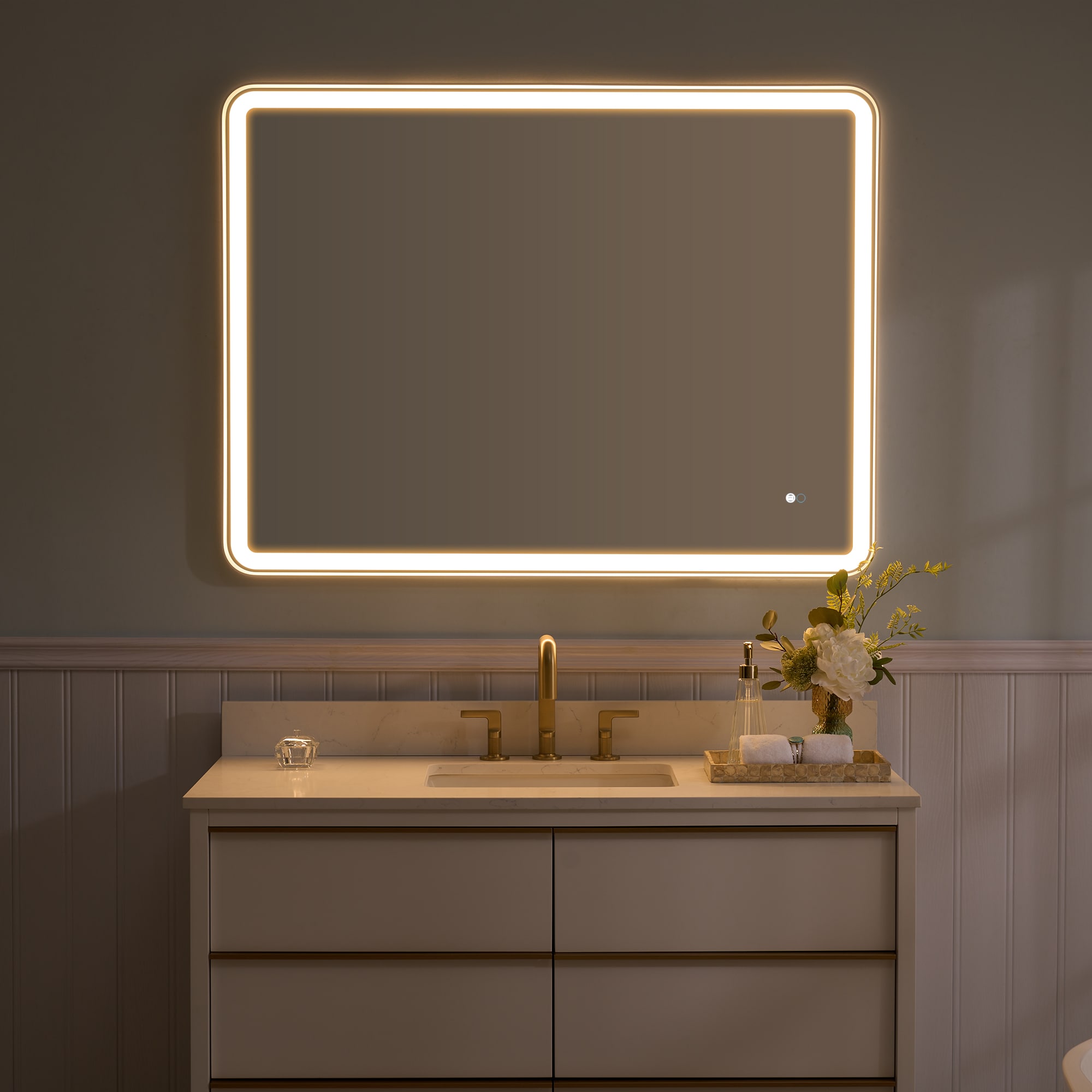 WELLFOR W9FM4836WT Framed-Bath-Mirrors - View #6