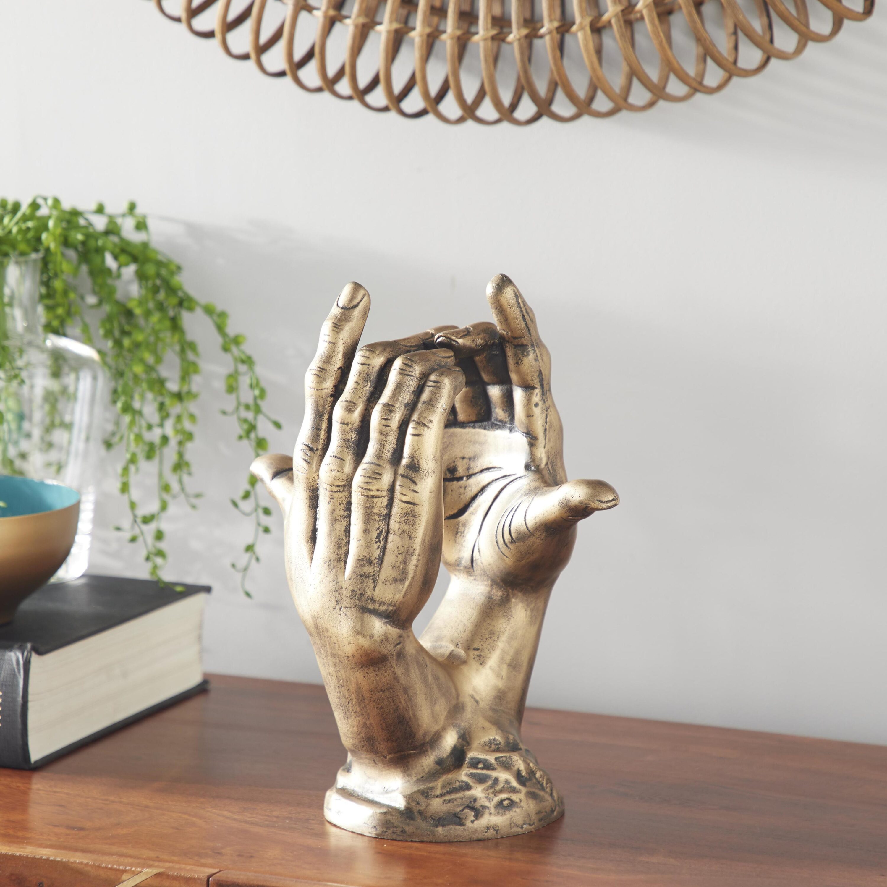 Grayson Lane 54517 Gold Aluminum Modern Sculpture