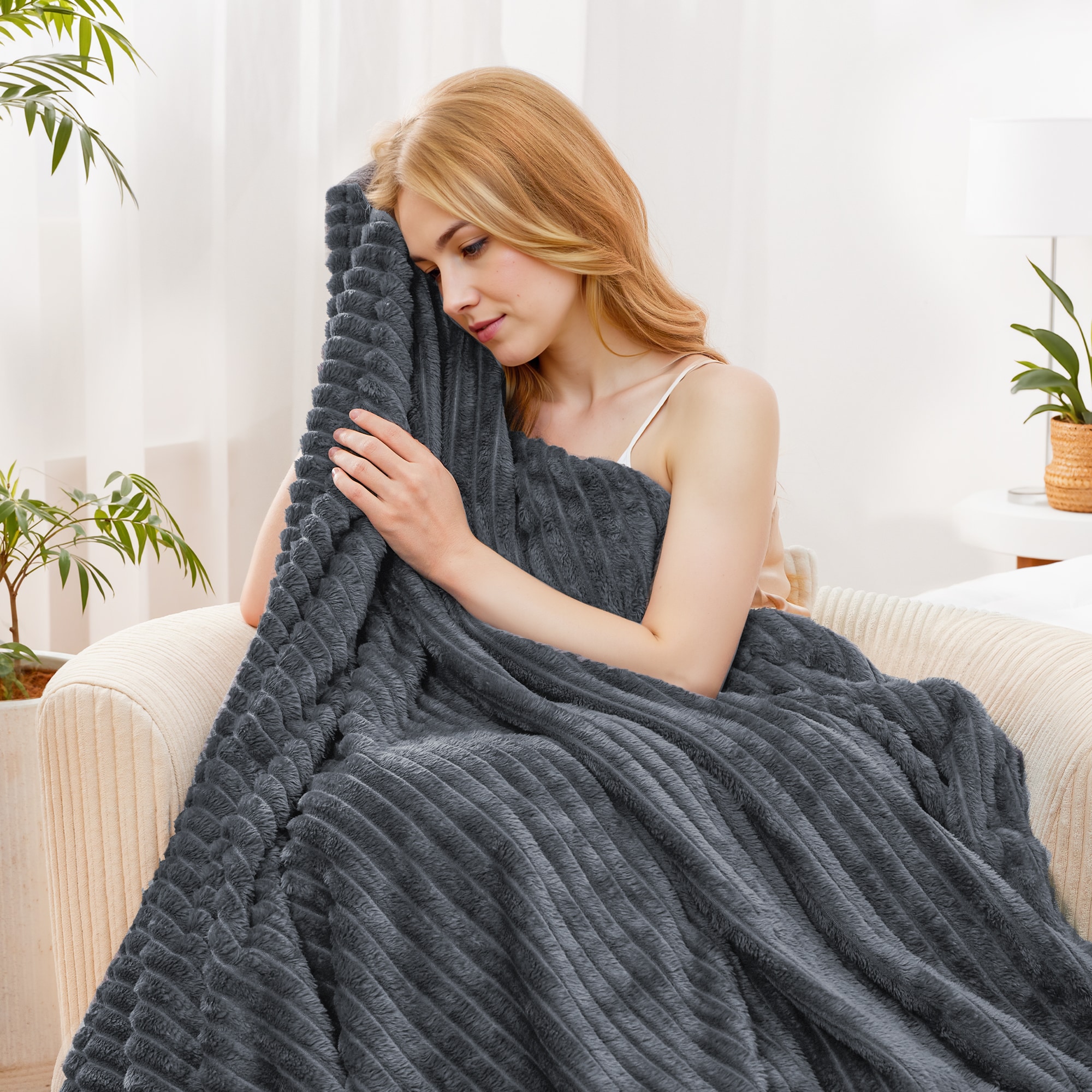 JEAREY JE-CTGT-GY-Q Blankets-And-Throws - View #7