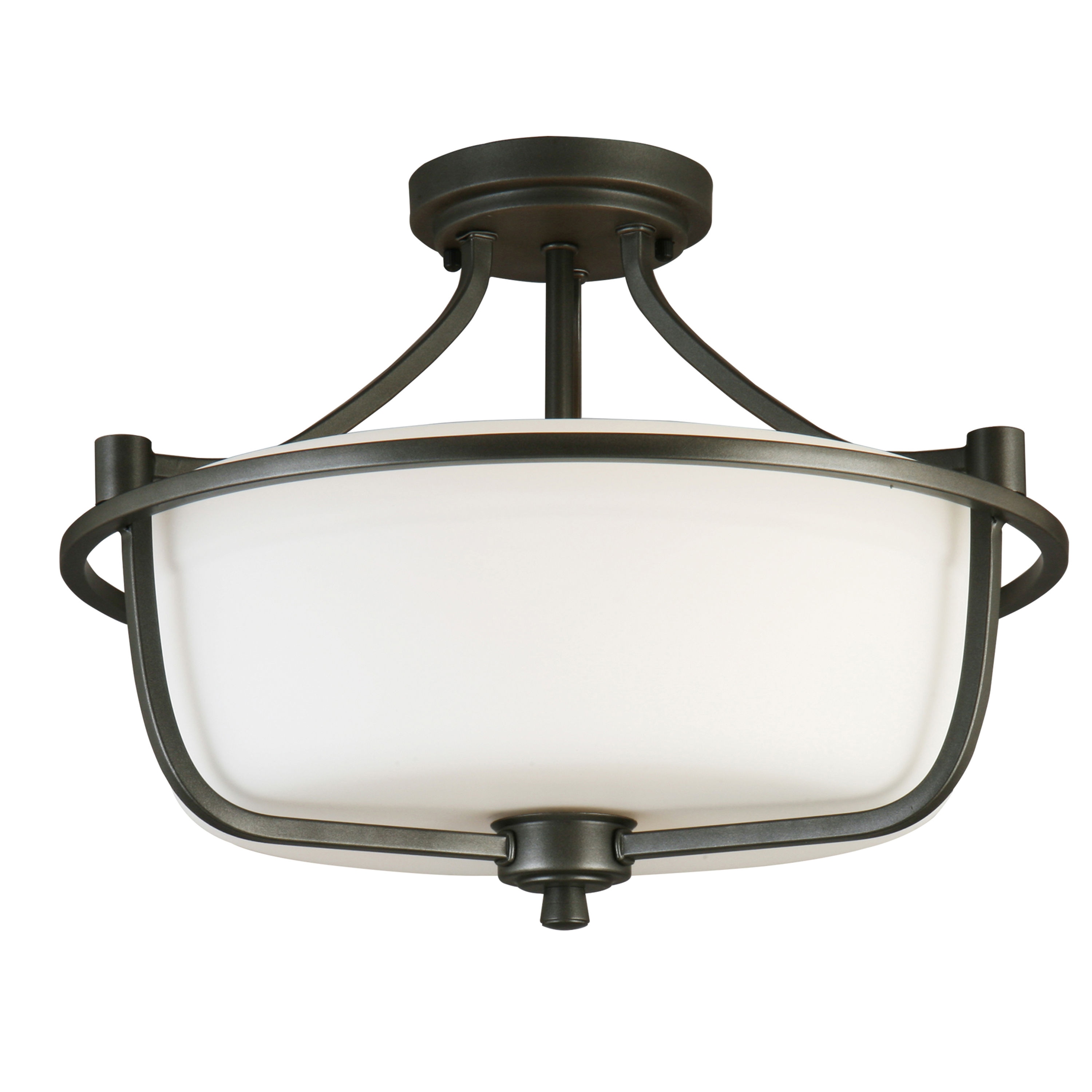 EGLO 202904A Mayview 3 -Light 15.98-in Gray Semi Flush Mount Light