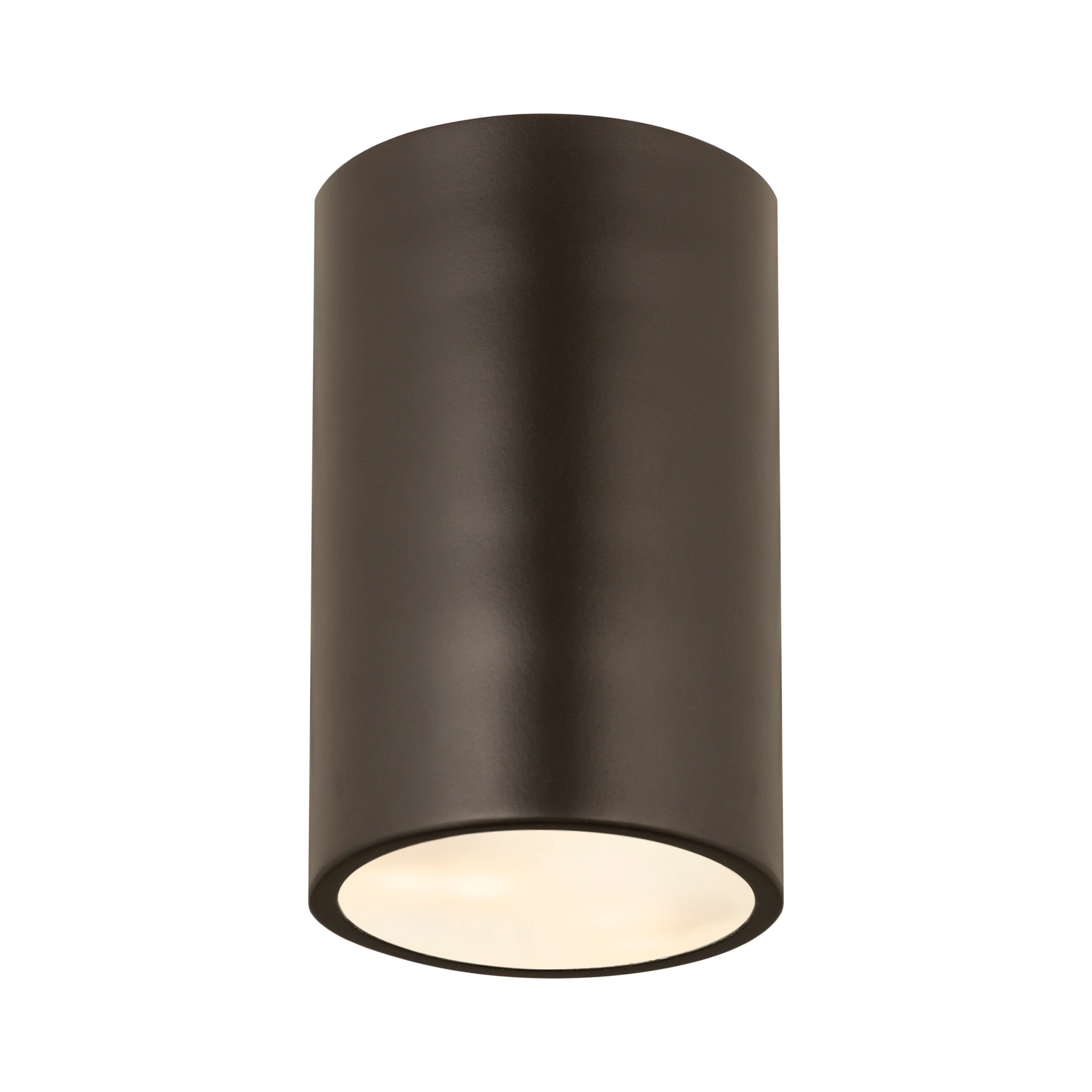 Harley Bronze Glass Drum LED Flush Mount Light