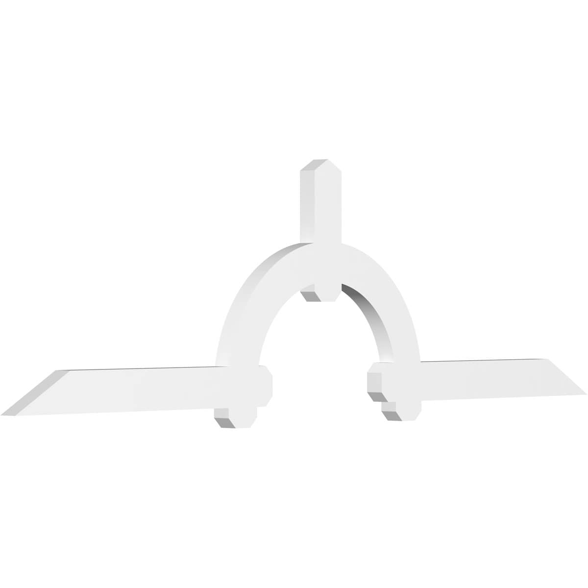 Ekena Millwork GBP084X25X0204ERI00 Ericson White PVC Gable bracket