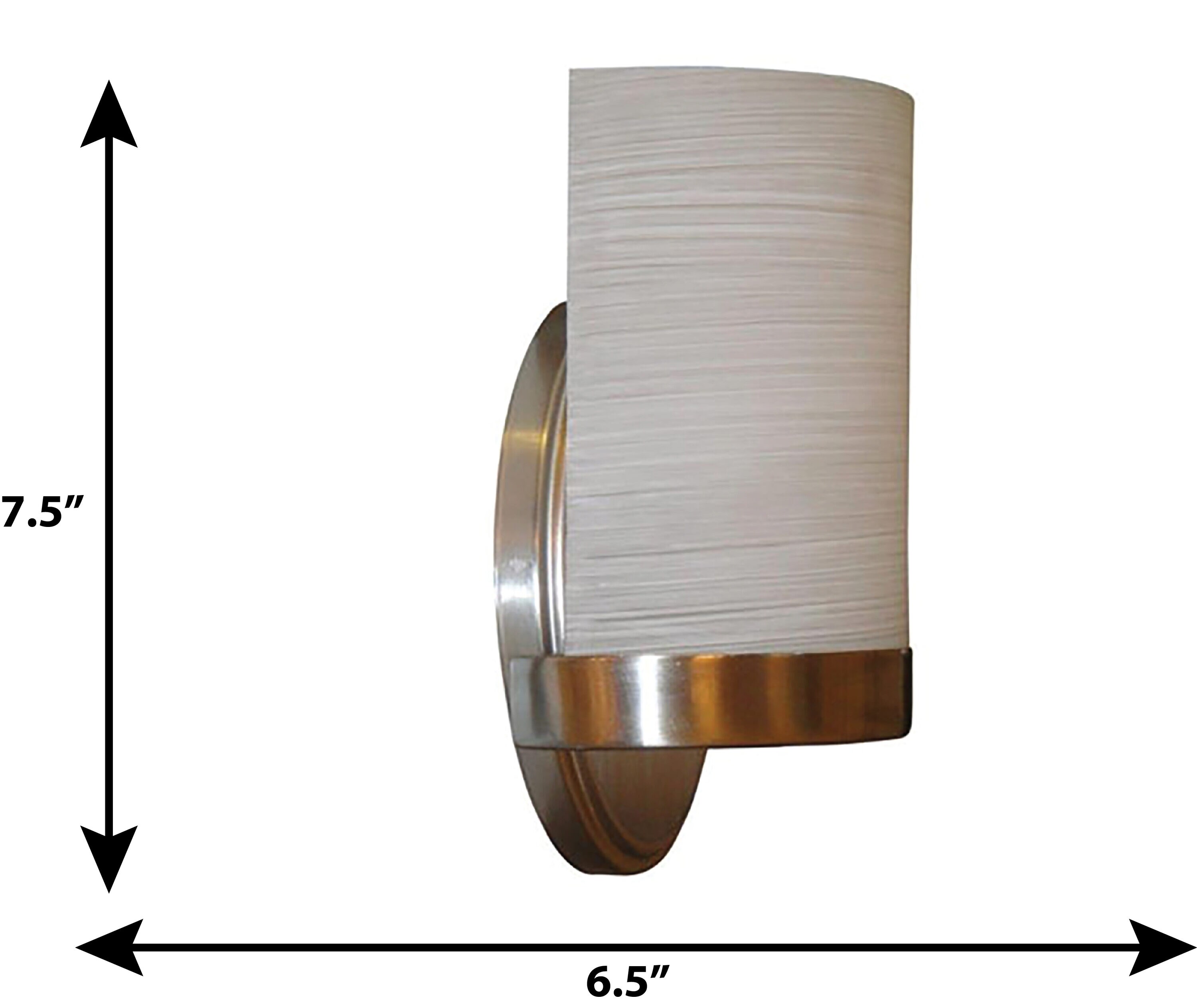 Merington Brushed Nickel Frosted Opal Vanity Light