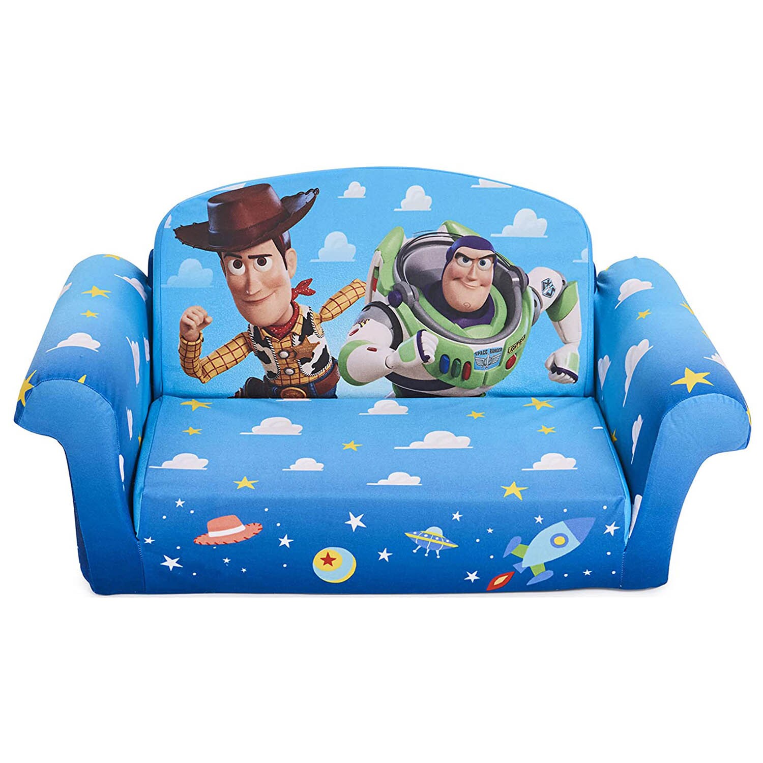 Marshmallow Toy Story 2in1 FlipOpen Sofa Bed for Toddlers Colorful