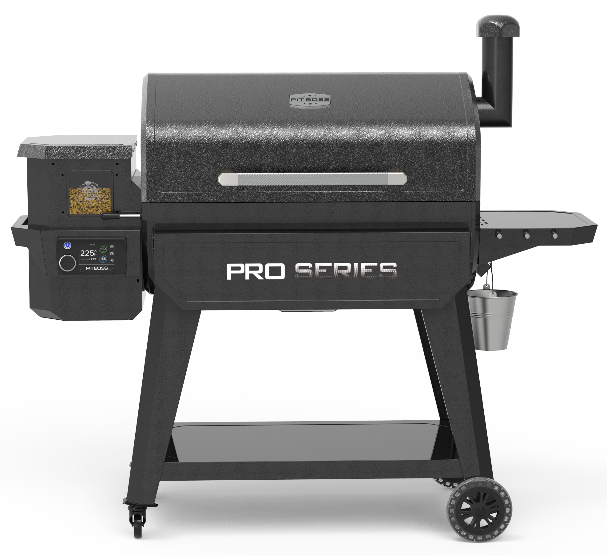Pit Boss Pro Series 1600 1598Sq in Black Pellet Grill with smart