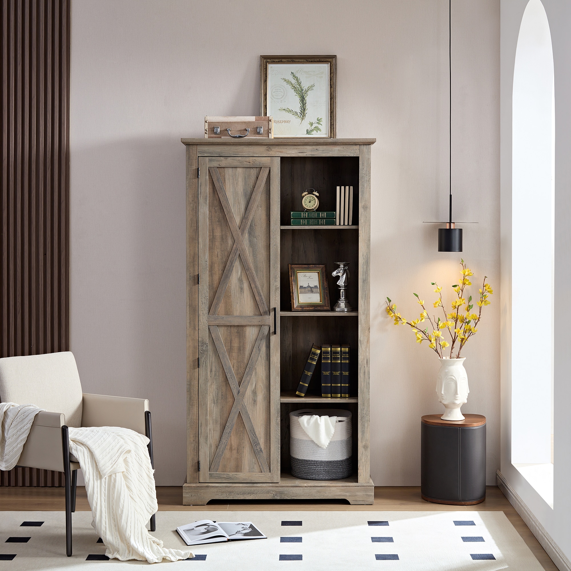 SINOFURN SYC500021GY Dining-Kitchen-Storarge - View #4