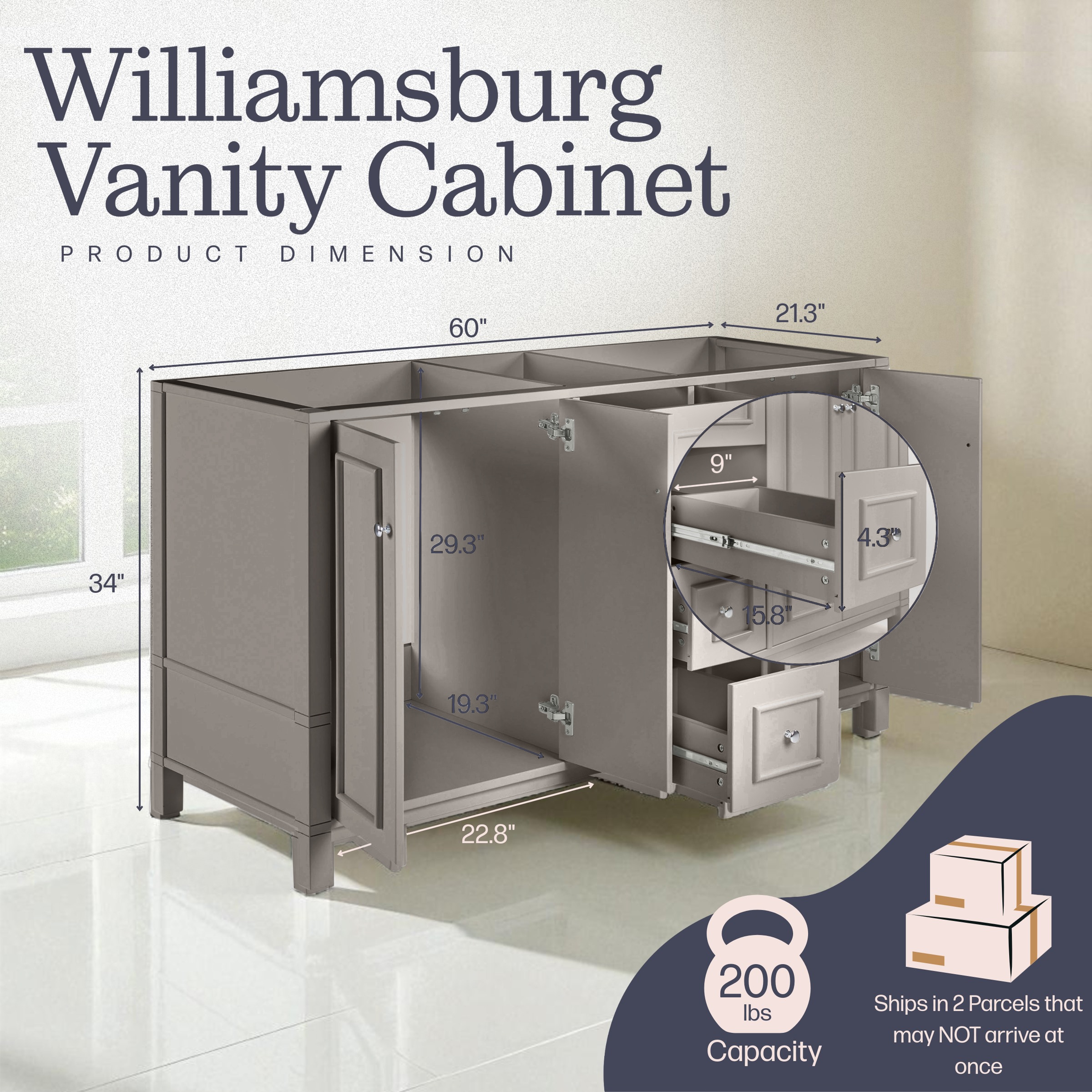 Alaterre Furniture AVAN6040BB vanities - View #4