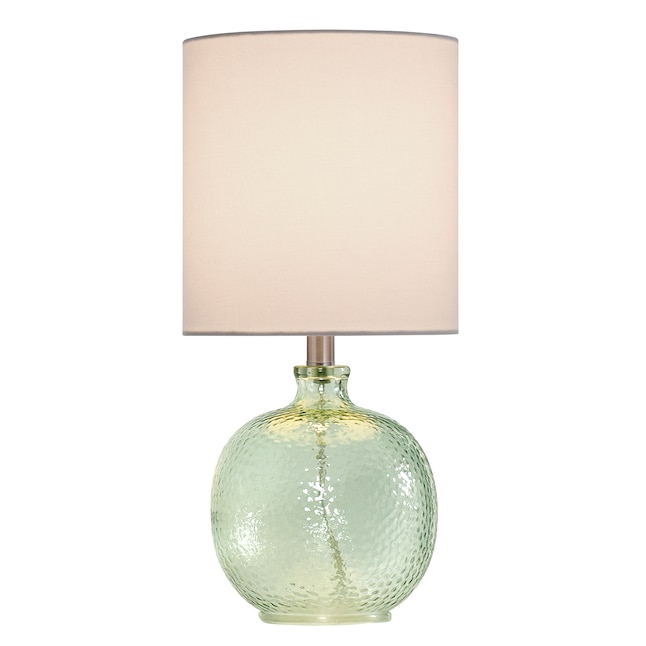Stylecraft Home Collection 20 In Light Aqua Blue Table Lamp With Fabric Shade The Lamps Department At Com Light Aqua Blue Table Lamp, Aqua Glass Floor Lamp Pier 10