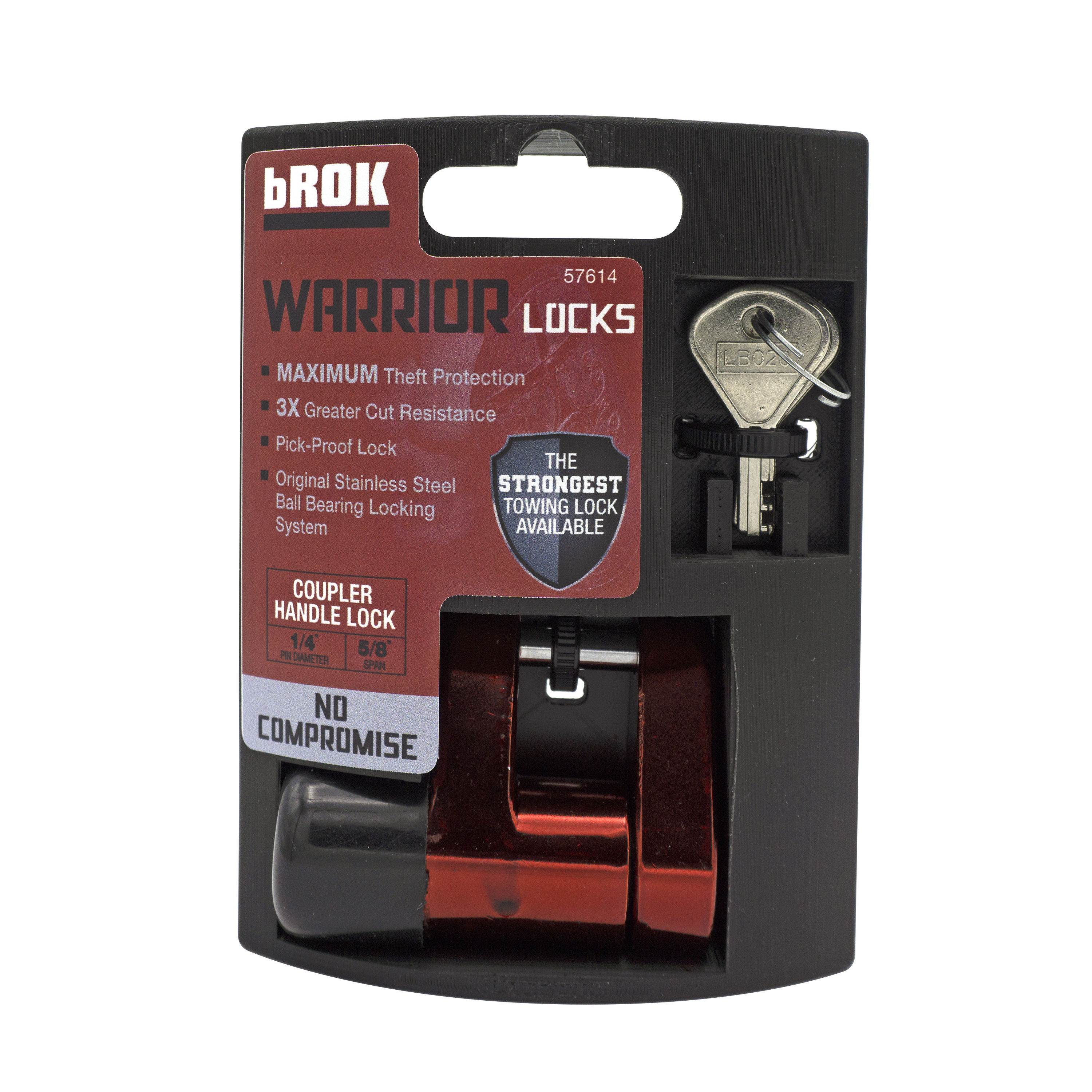 bROK Lock Warrior Coupler Handle with 7/8-in Span in the Trailer Parts ...