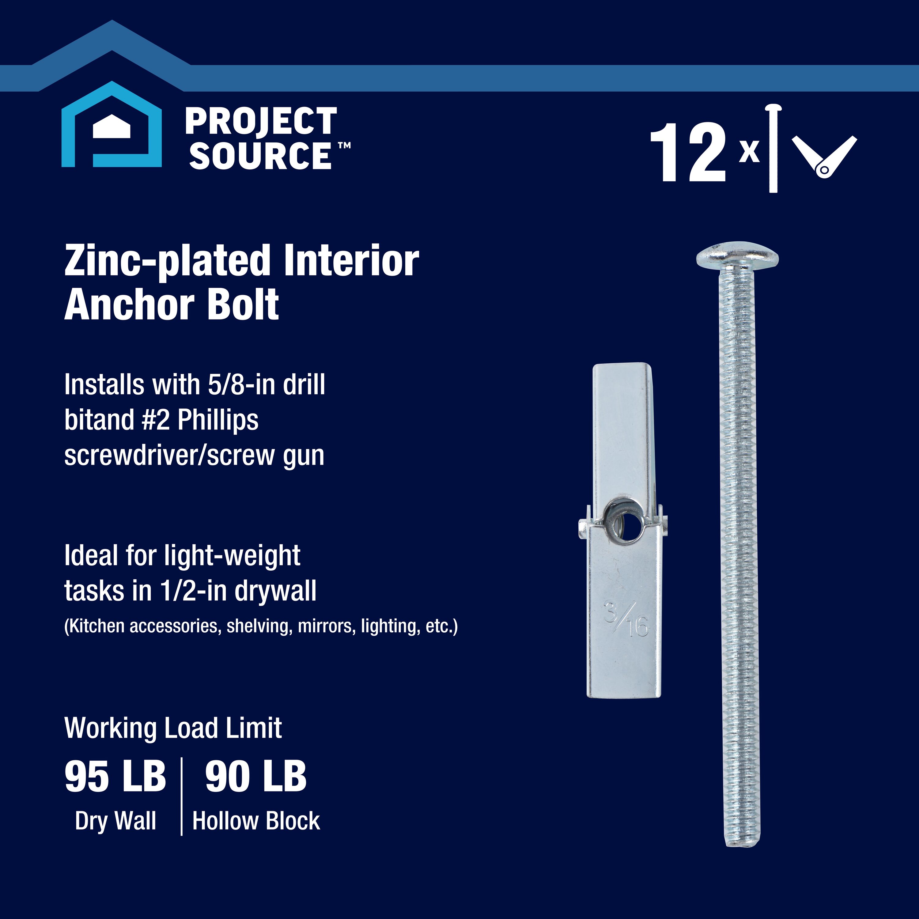 Project Source 21-9546 Drywall-Anchors - View #2