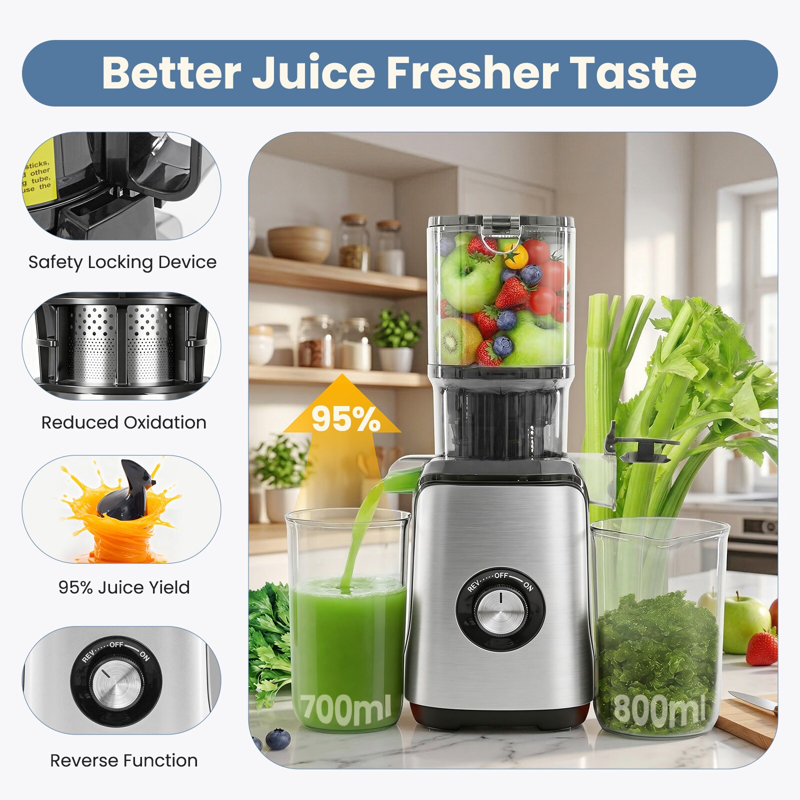 Sweetcrispy L-AM-ZZJ56MZ-SR juicers - View #3