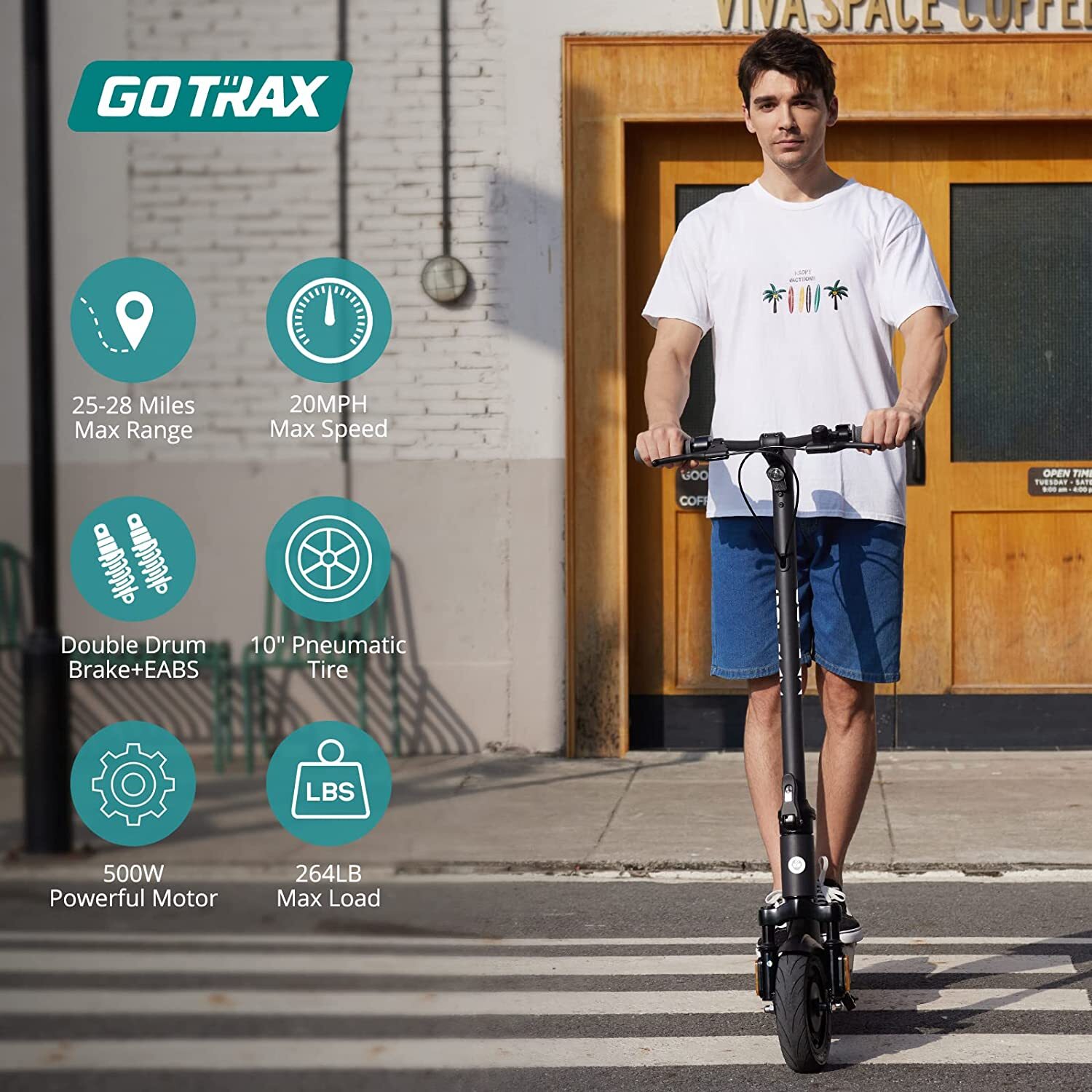 GOTRAX GT-G5-GREY scooters - View #2