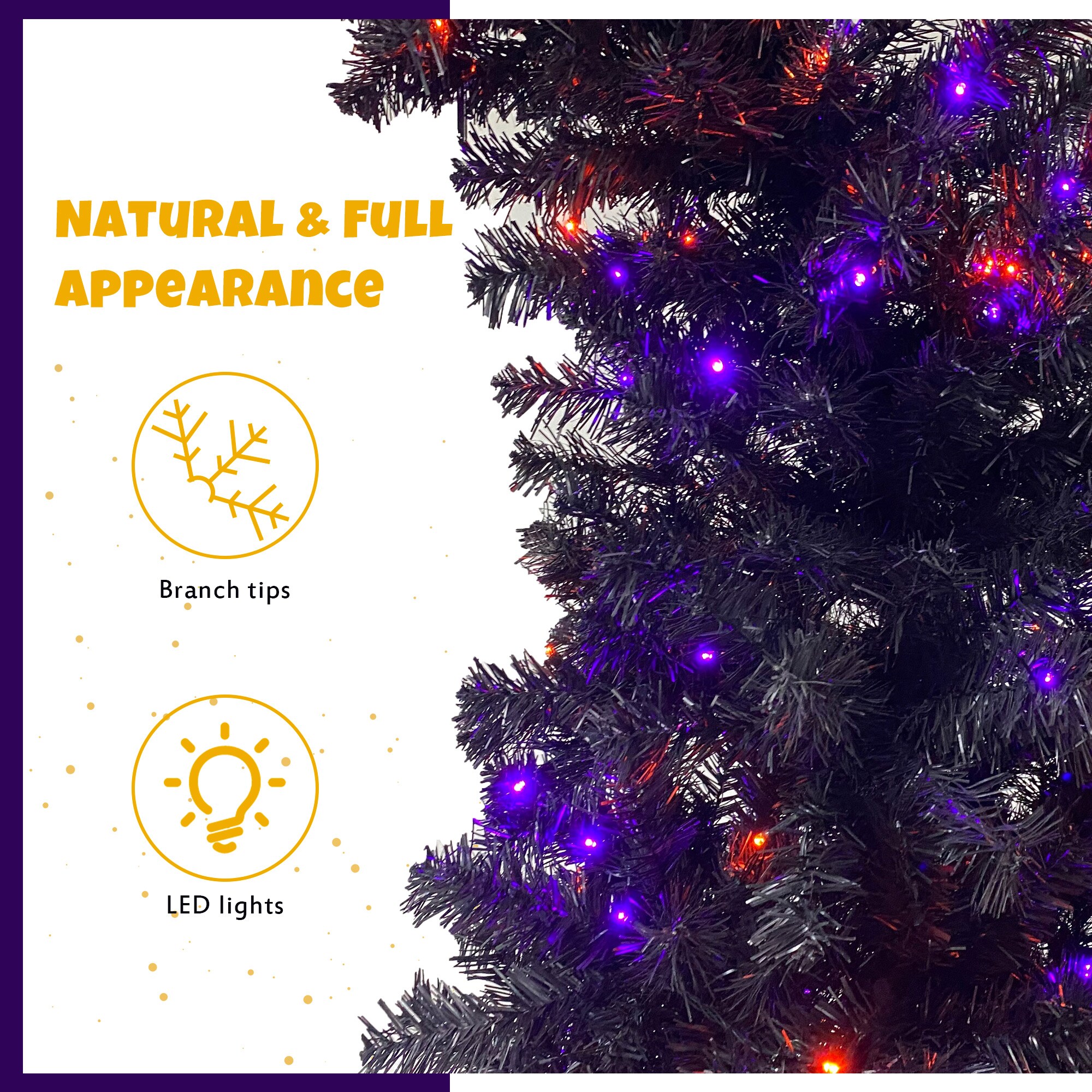 WELLFOR HYZ22870US Artificial-Christmas-Trees - View #5