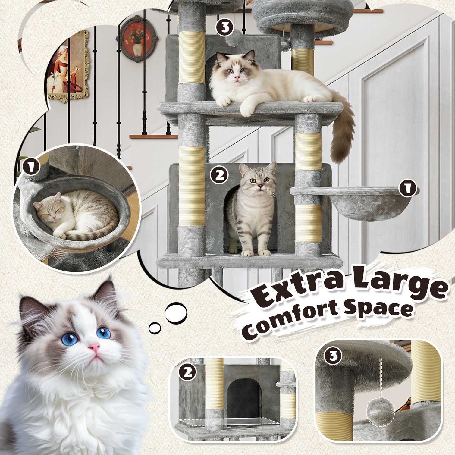Watnature 0ZYGM9GWOI5O Cat-Trees - View #18