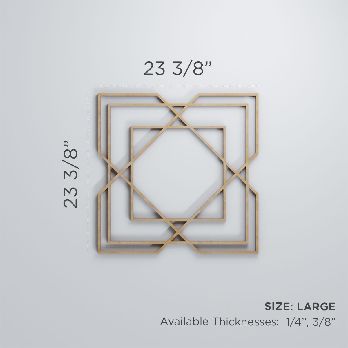 Ekena Millwork WALW24X24X0375LWDMF Wall-Panels - View #3