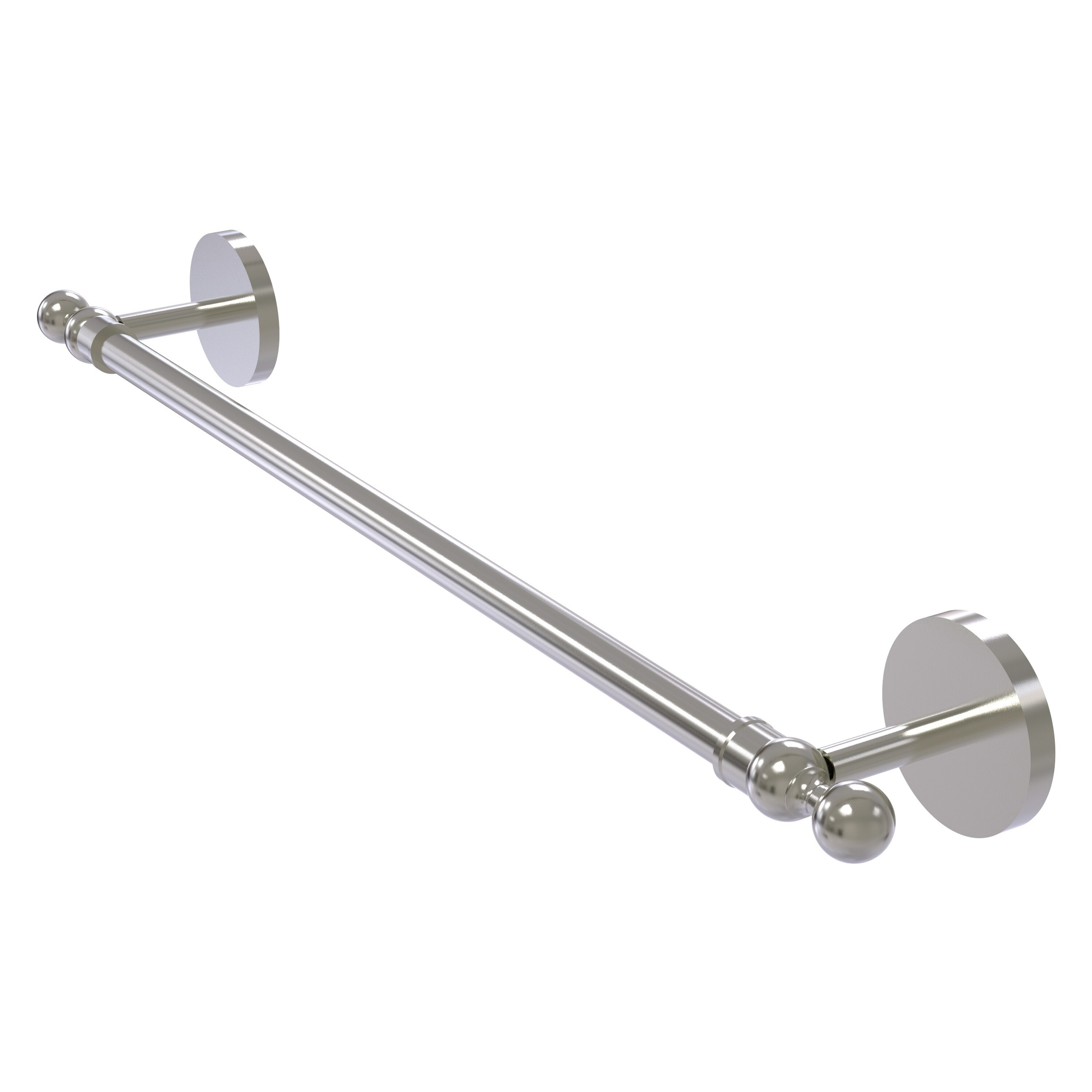 Allied Brass 1041/18-SN Skyline 18-in Satin Nickel Wall mount Single Towel Bar
