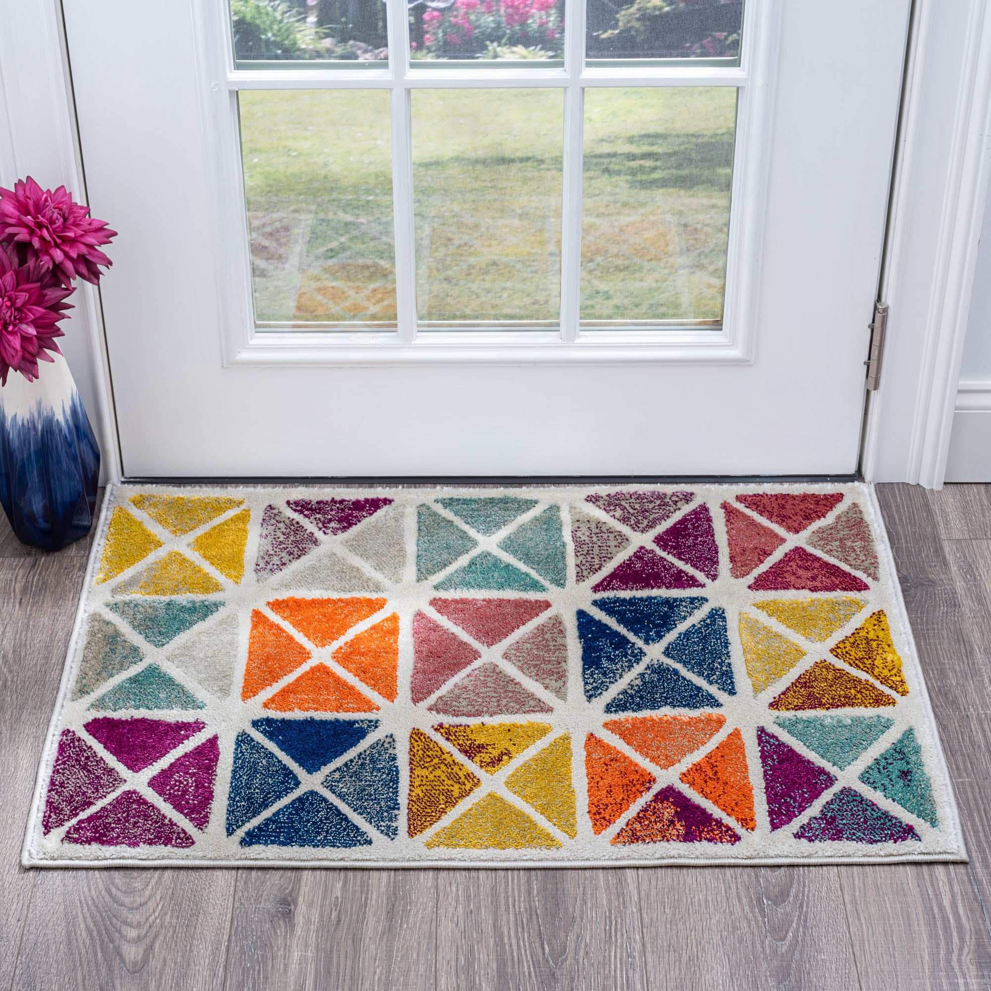 Tayse GEN1101 2X3 Generation 2 x 3 (ft) Loomed Polypropylene Multi Rectangular Indoor Throw rug