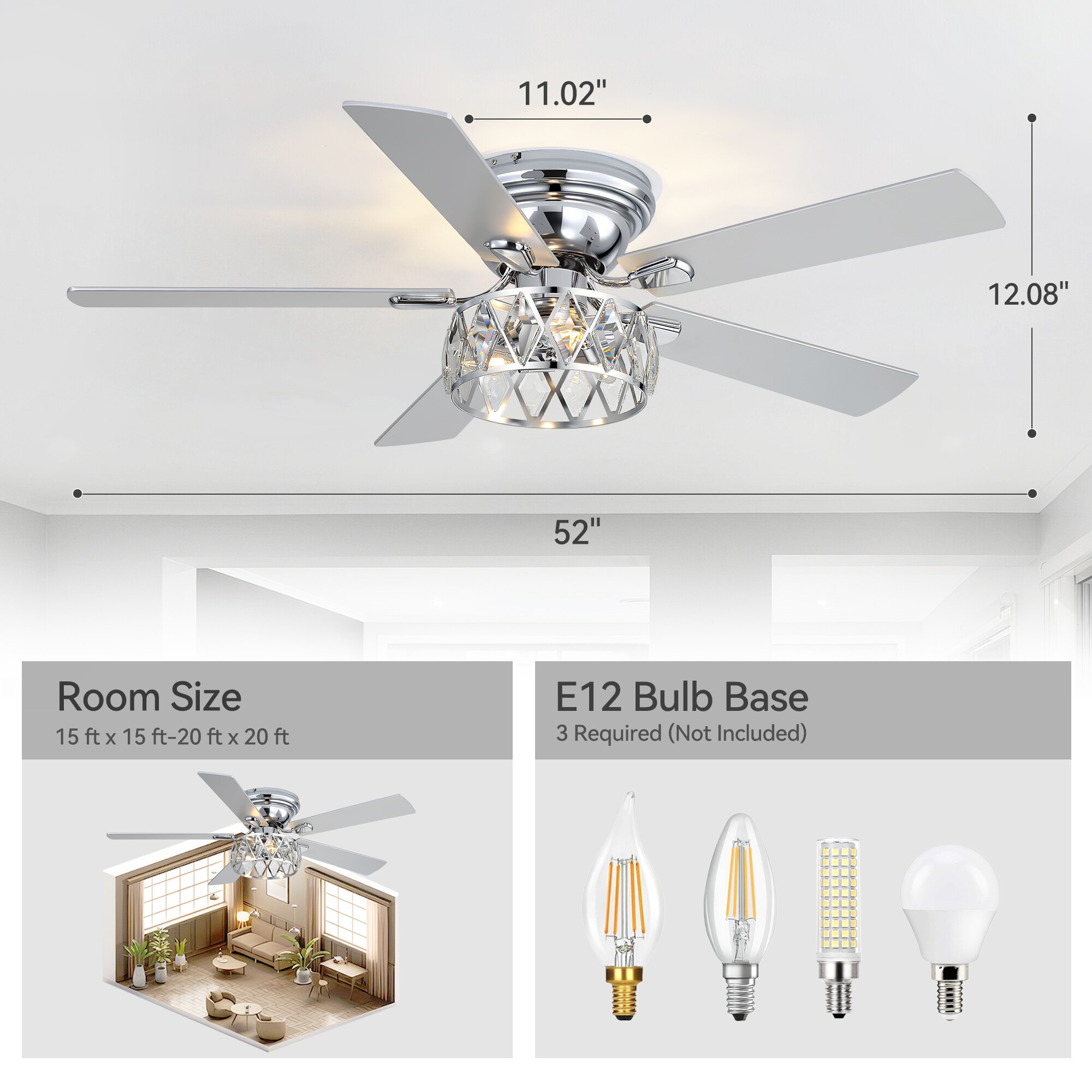 Breezary 24001-CH Ceiling-Fans - View #12