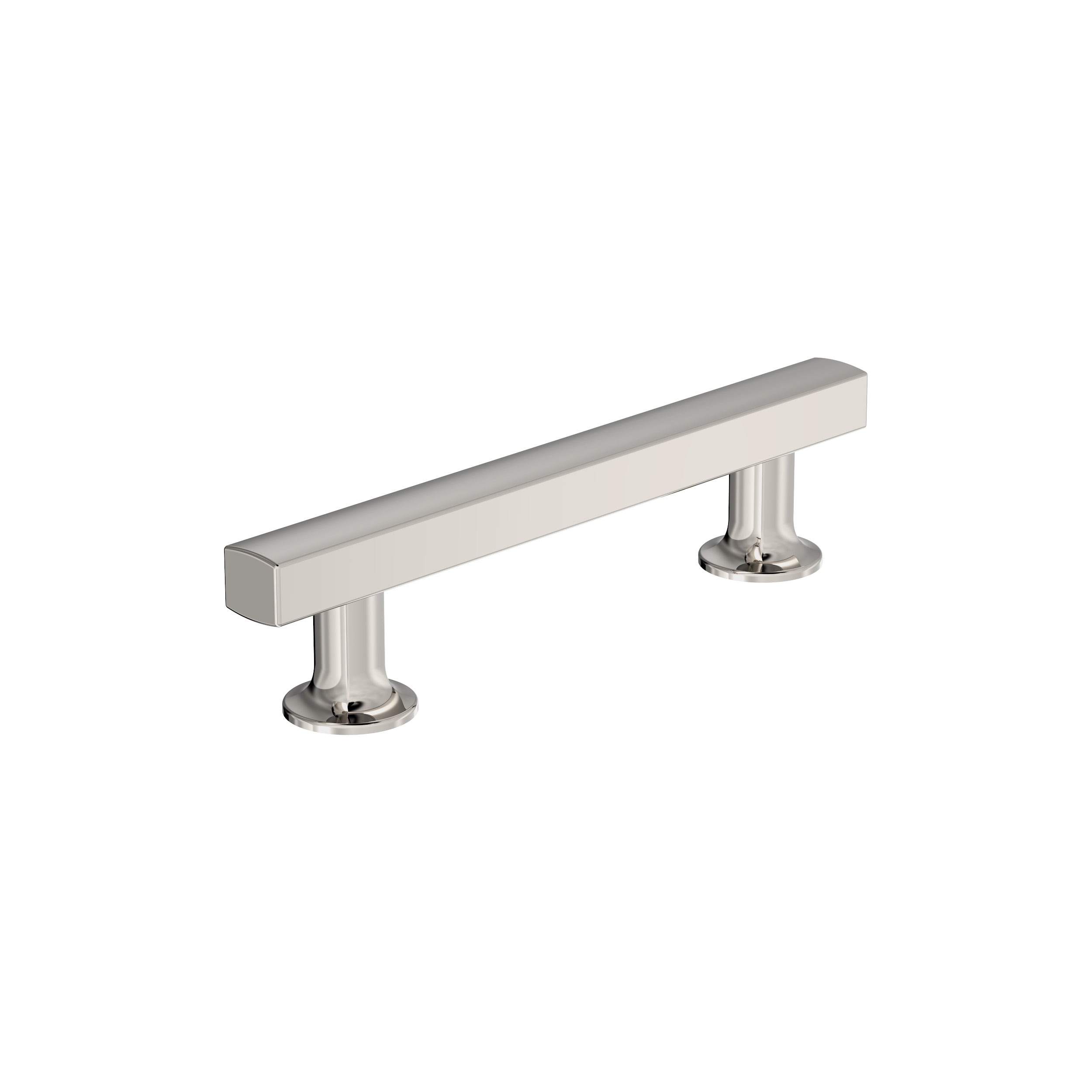 Amerock BP37104PN Everett 3-3/4-in , 96mm Center to Center Polished Nickel Rectangular Bar
