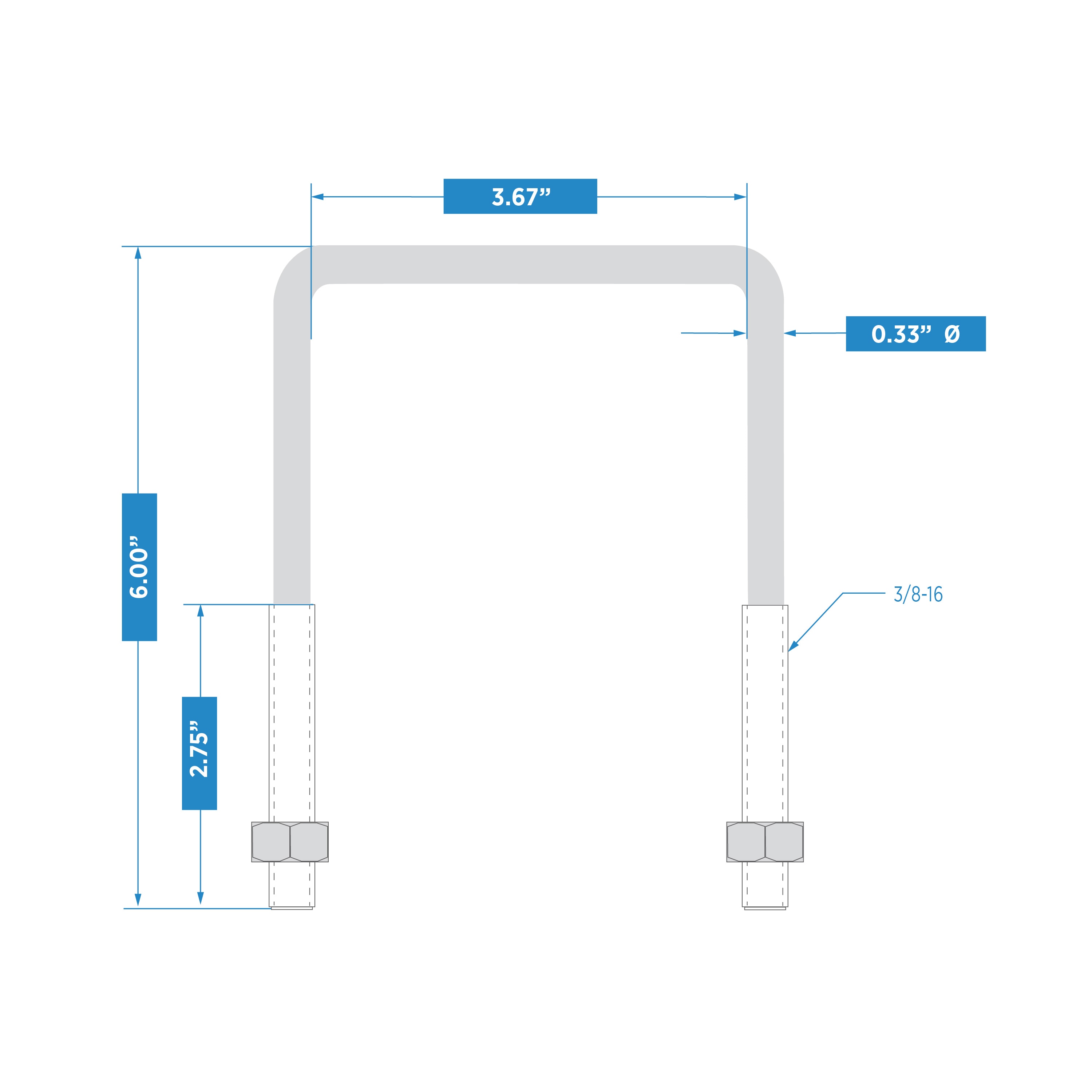 National Hardware N245-019 U-Bolts - View #4