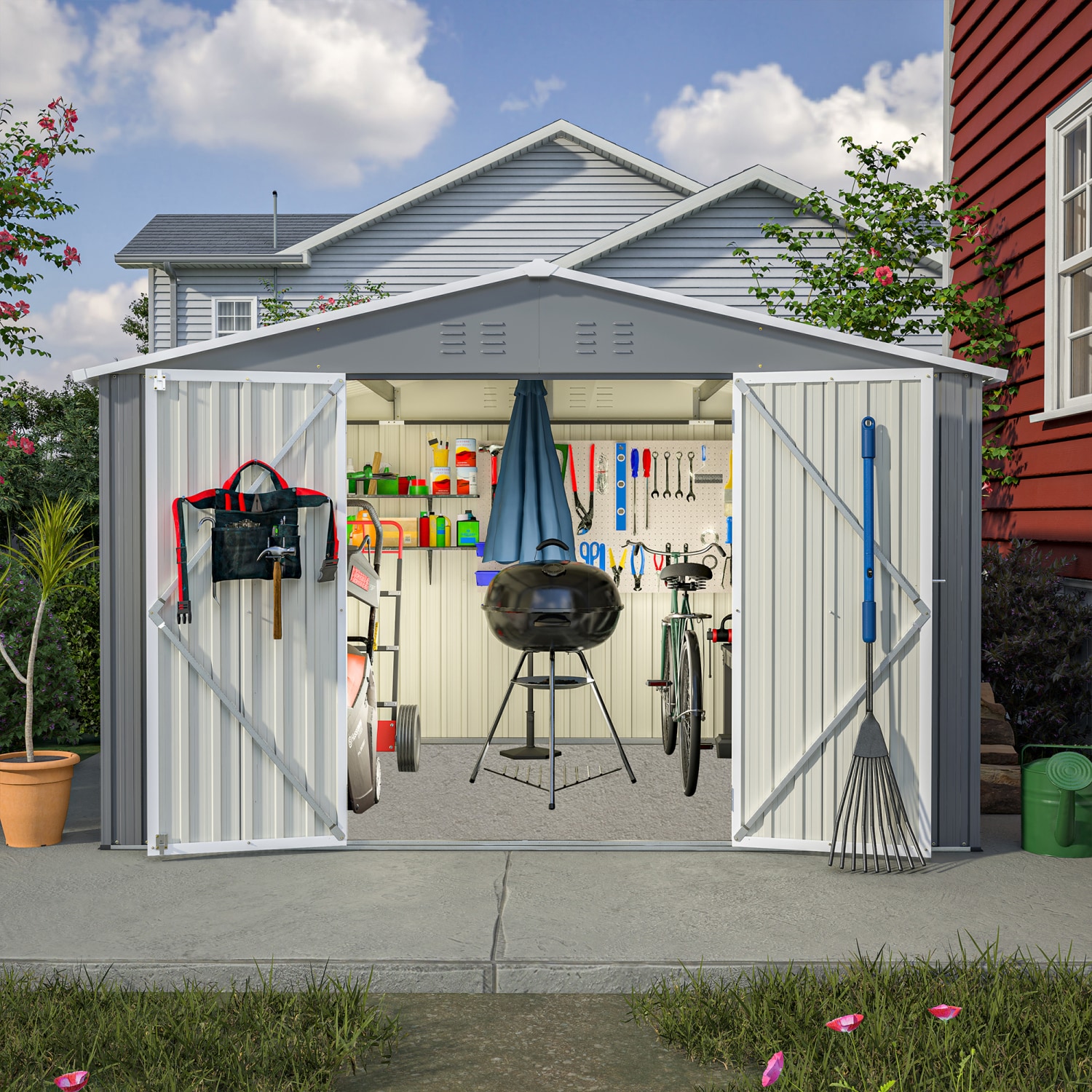 Streamdale Furniture W2505S00027 Metal-Storage-Buildings-Sheds - View #7