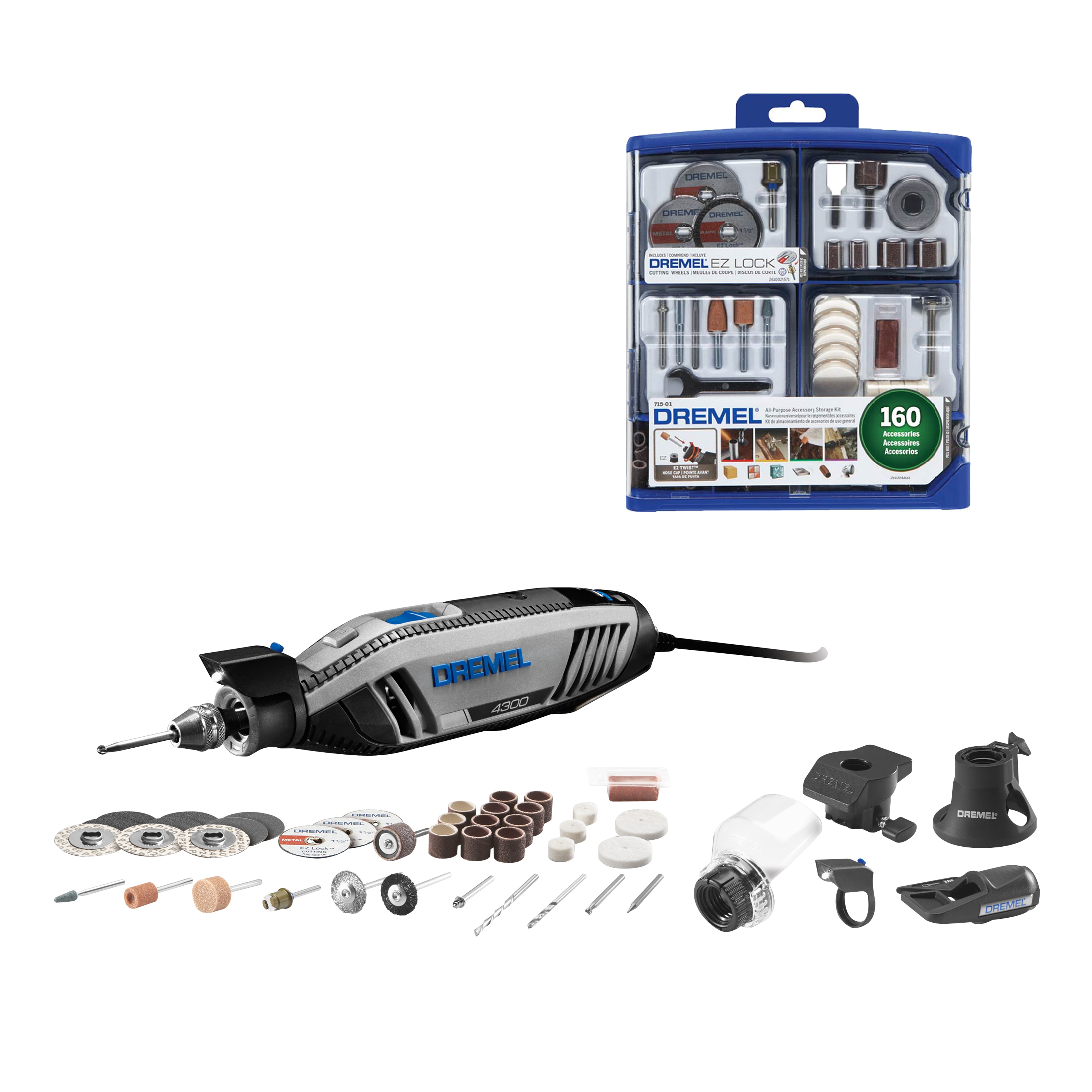 Shop Dremel 4300 47-Piece Variable Speed Corded 1.8-Amp