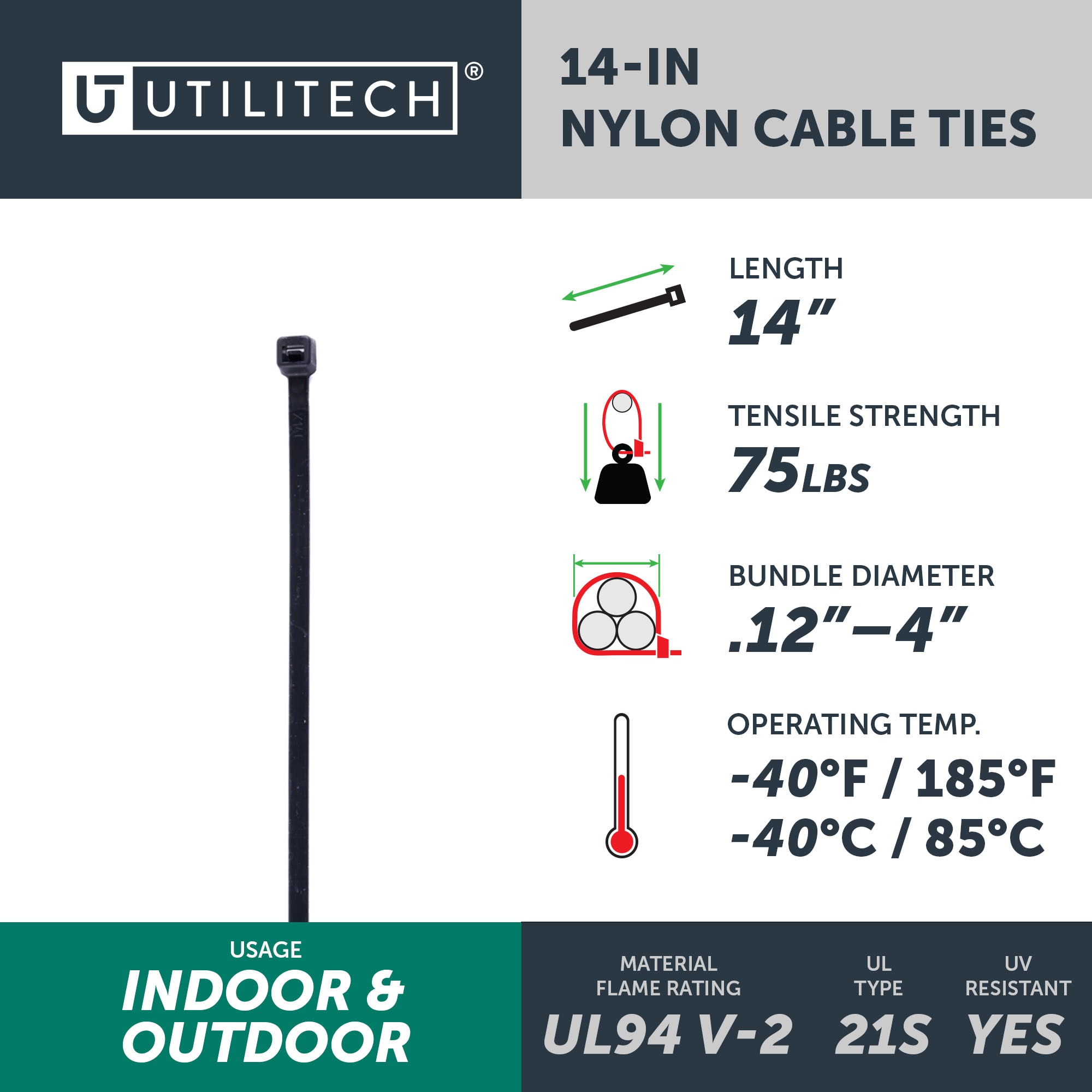 Utilitech SGY-CT114 Cable-Ties - View #3