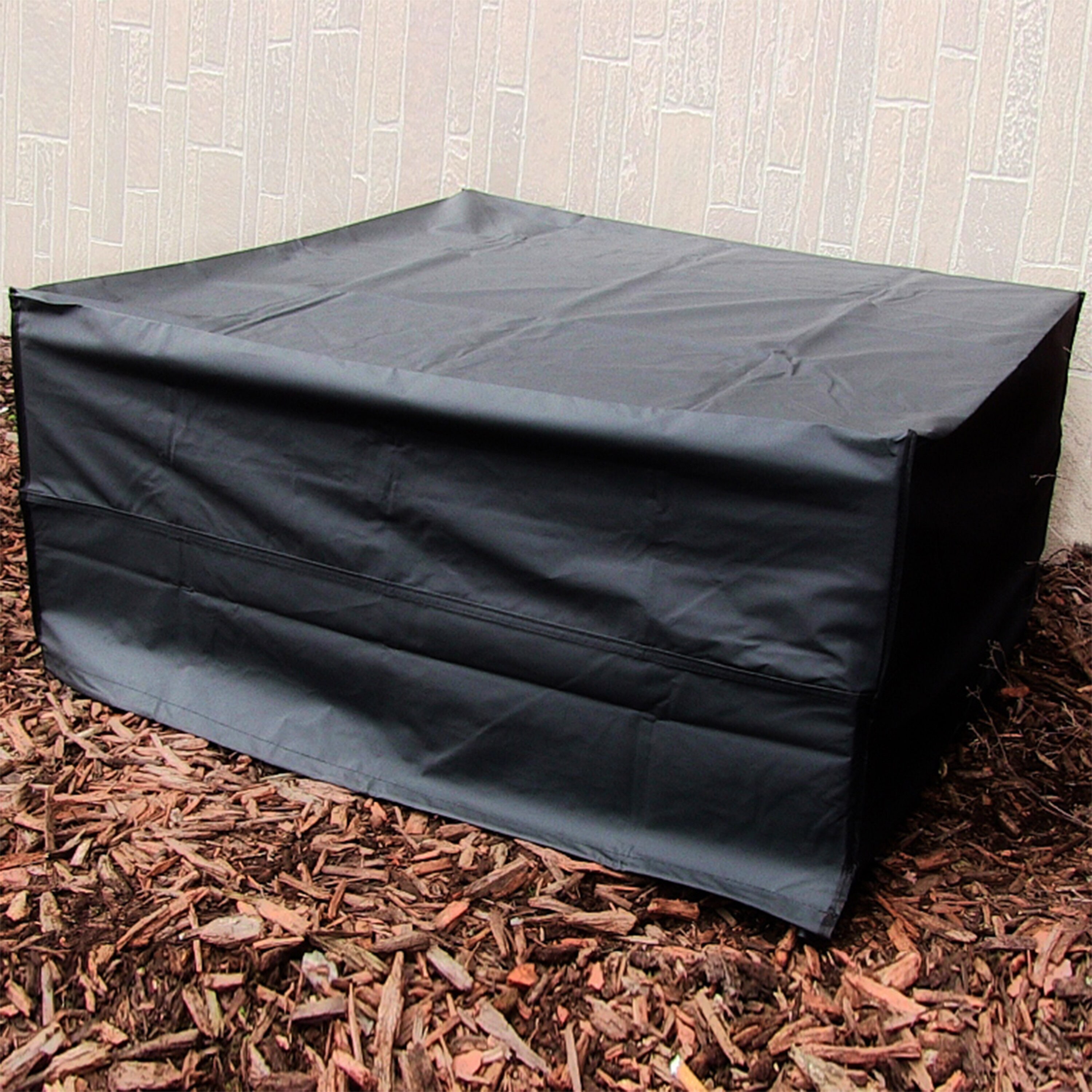 Sunnydaze Decor FI-4818SBLK-INV Fire-Pit-Covers - View #2