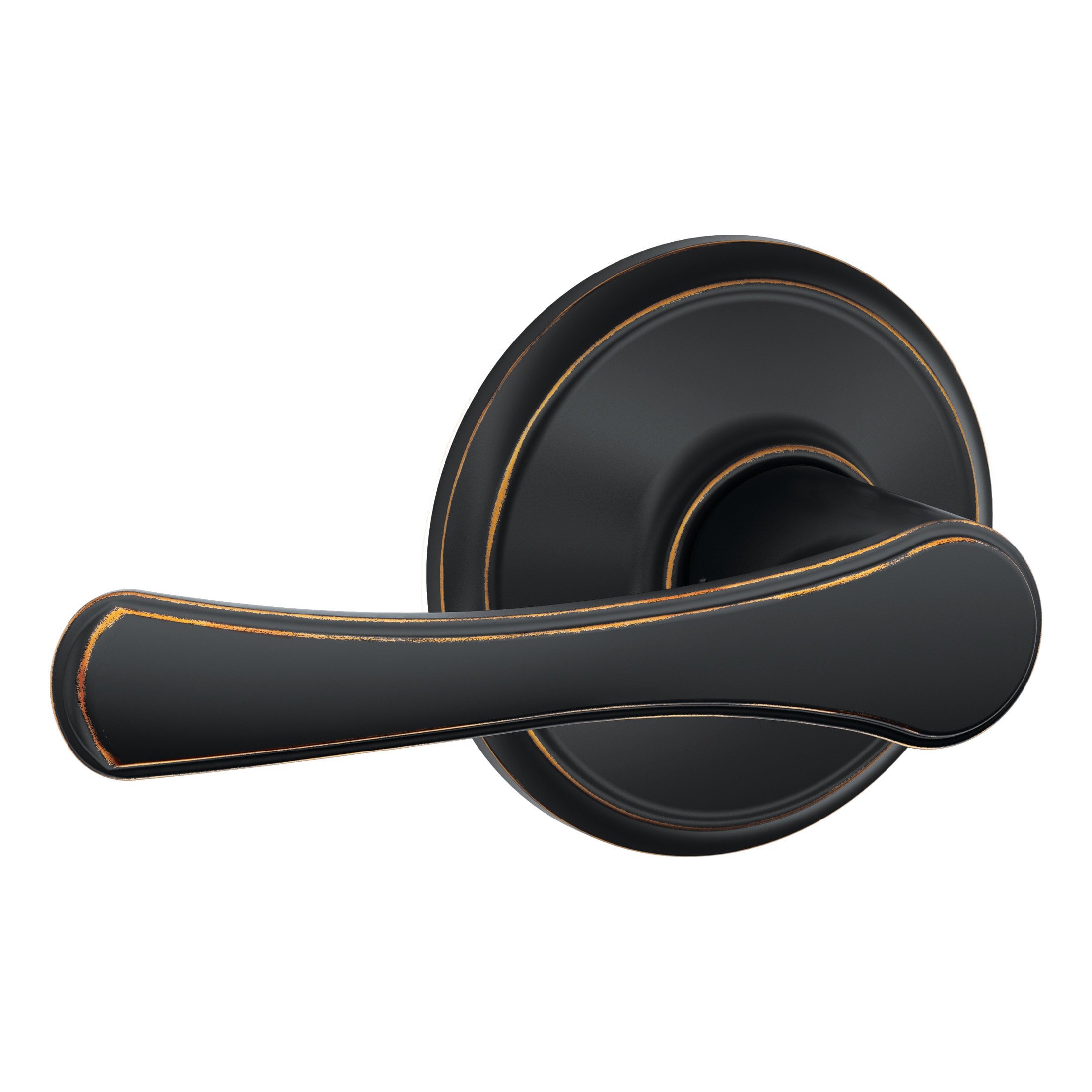 Schlage F10 VLA 716 Avila Aged Bronze Interior Hall/Closet Passage Door Handle