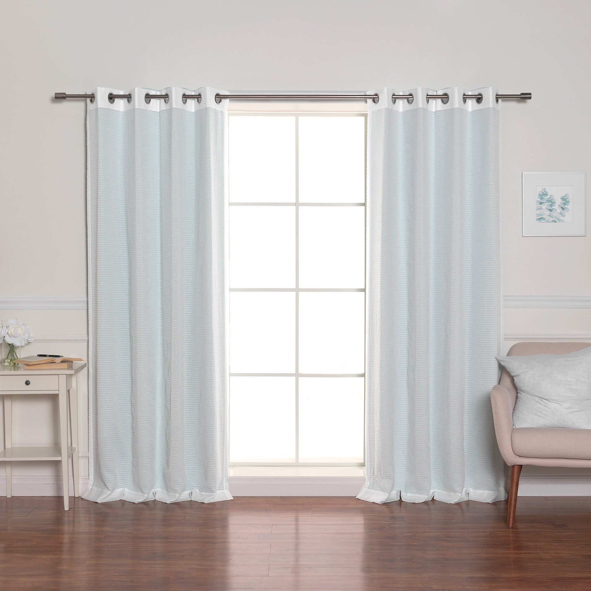 Best Home Fashion MM-STRIPE-84-MINT curtains - View #6