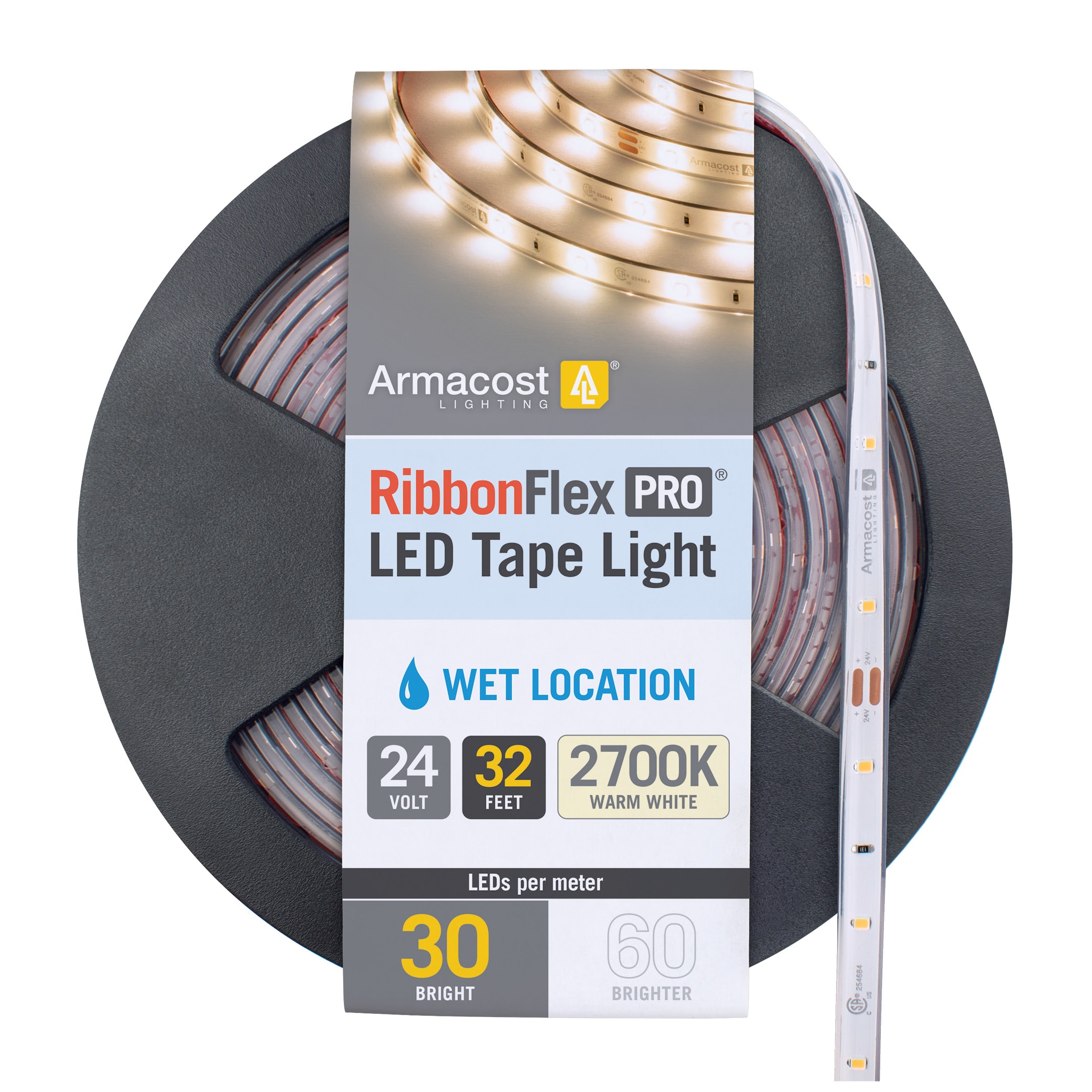 Armacost Lighting 134450 33.0-ft LED Warm White Tape Light