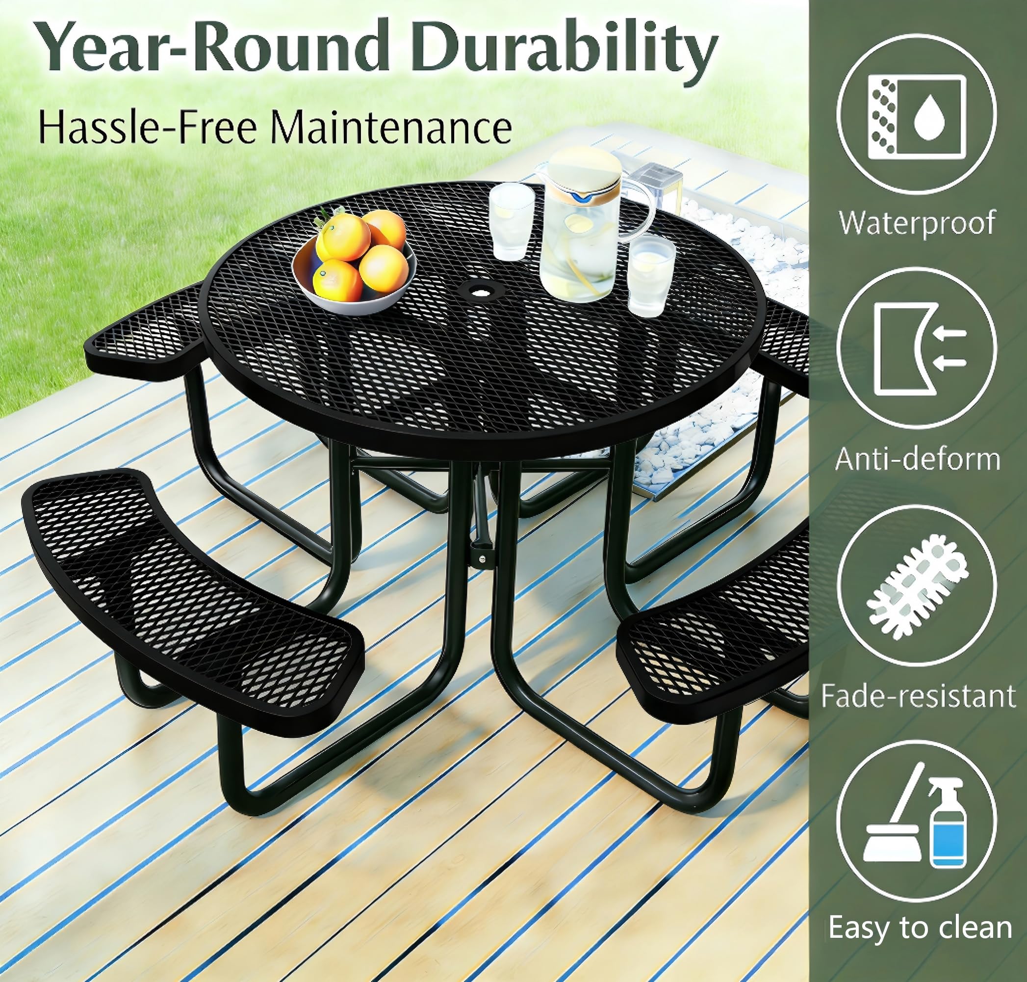 GarveeLife C3H-LYRJAWAZ0BPV Patio-Tables - View #4