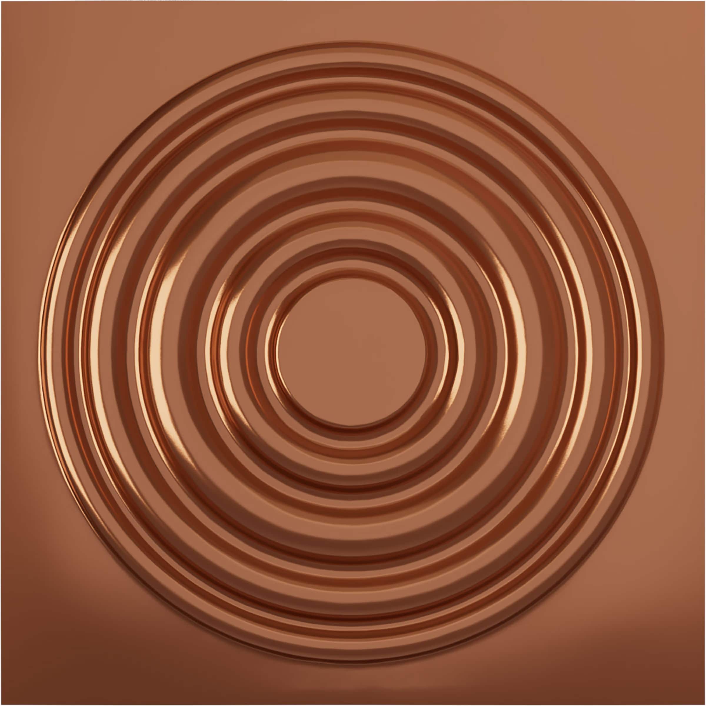 Ekena Millwork WP20X20WDBCO 19-5/8-in x 19-5/8-in Embossed Paintable/Stainable Copper PVC Wall Panel (