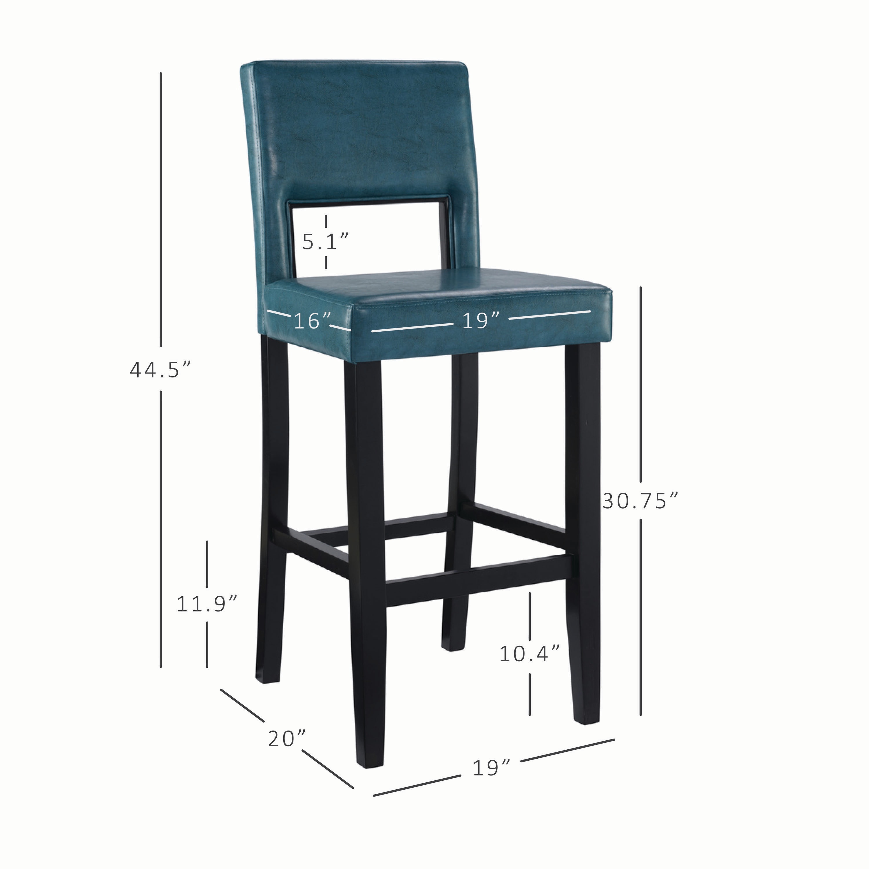 Linon 14054BLU01U stools - View #6