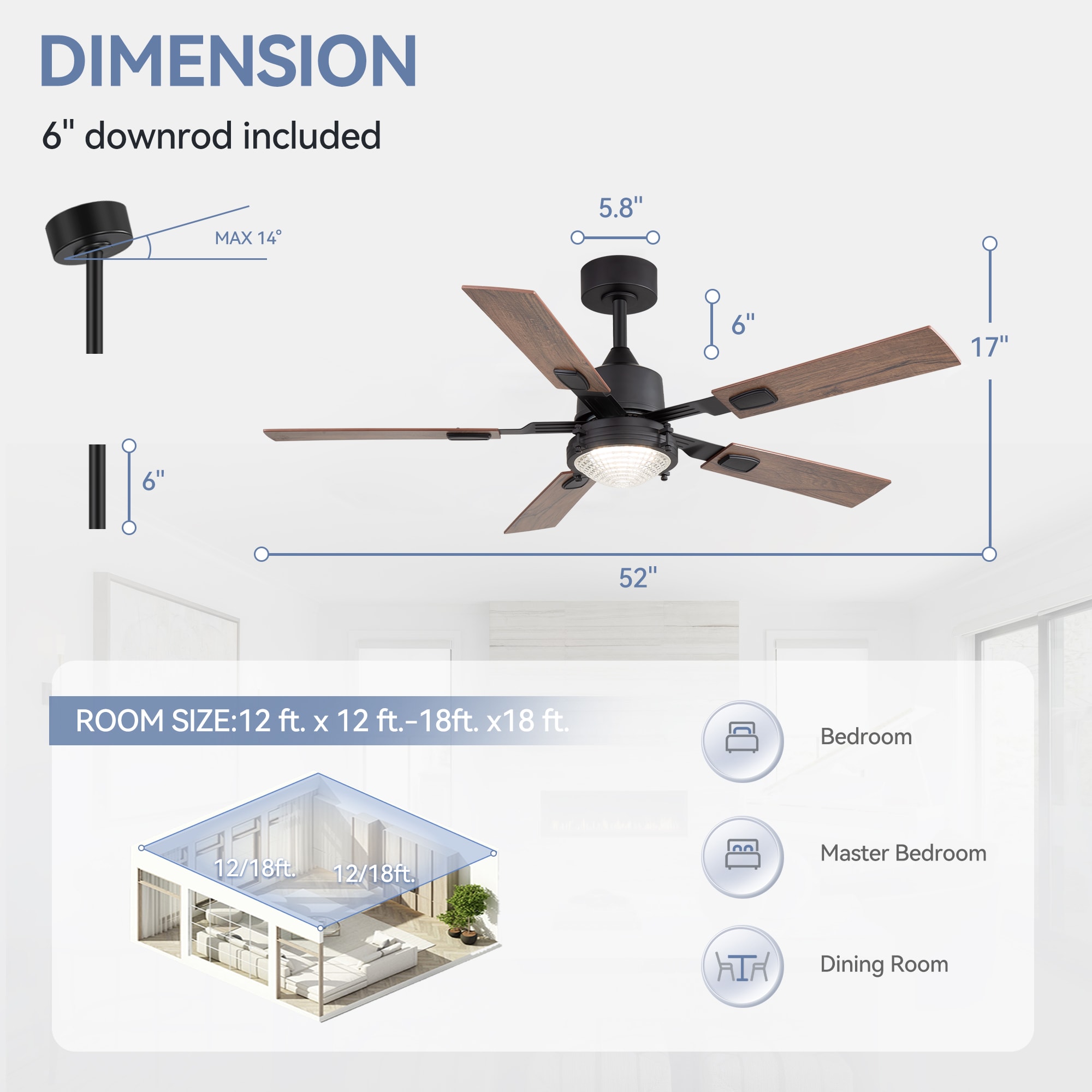 Breezary 29012-BK Ceiling-Fans - View #10
