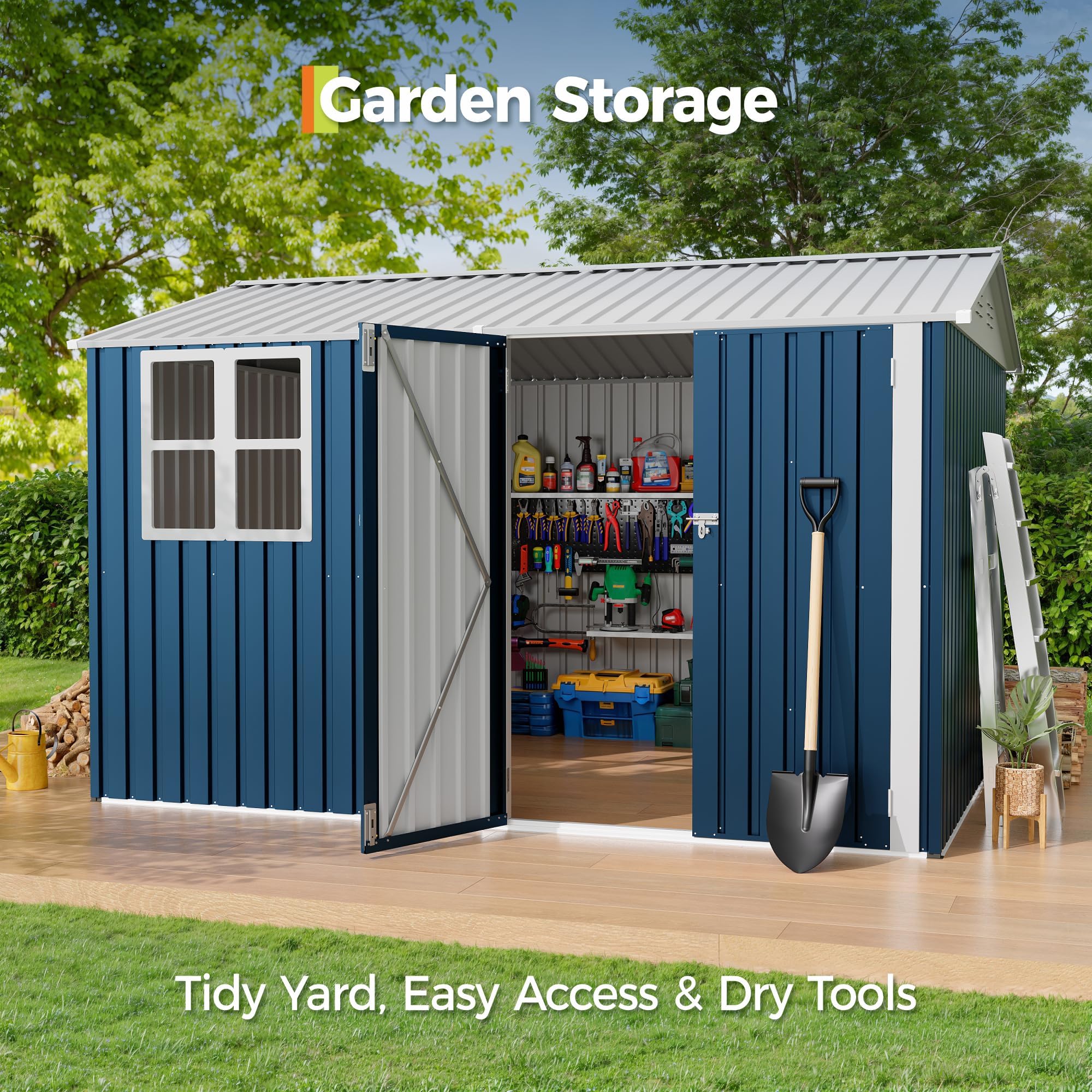 GarveeLife IDEAL-26040111 Metal-Storage-Buildings-Sheds - View #4