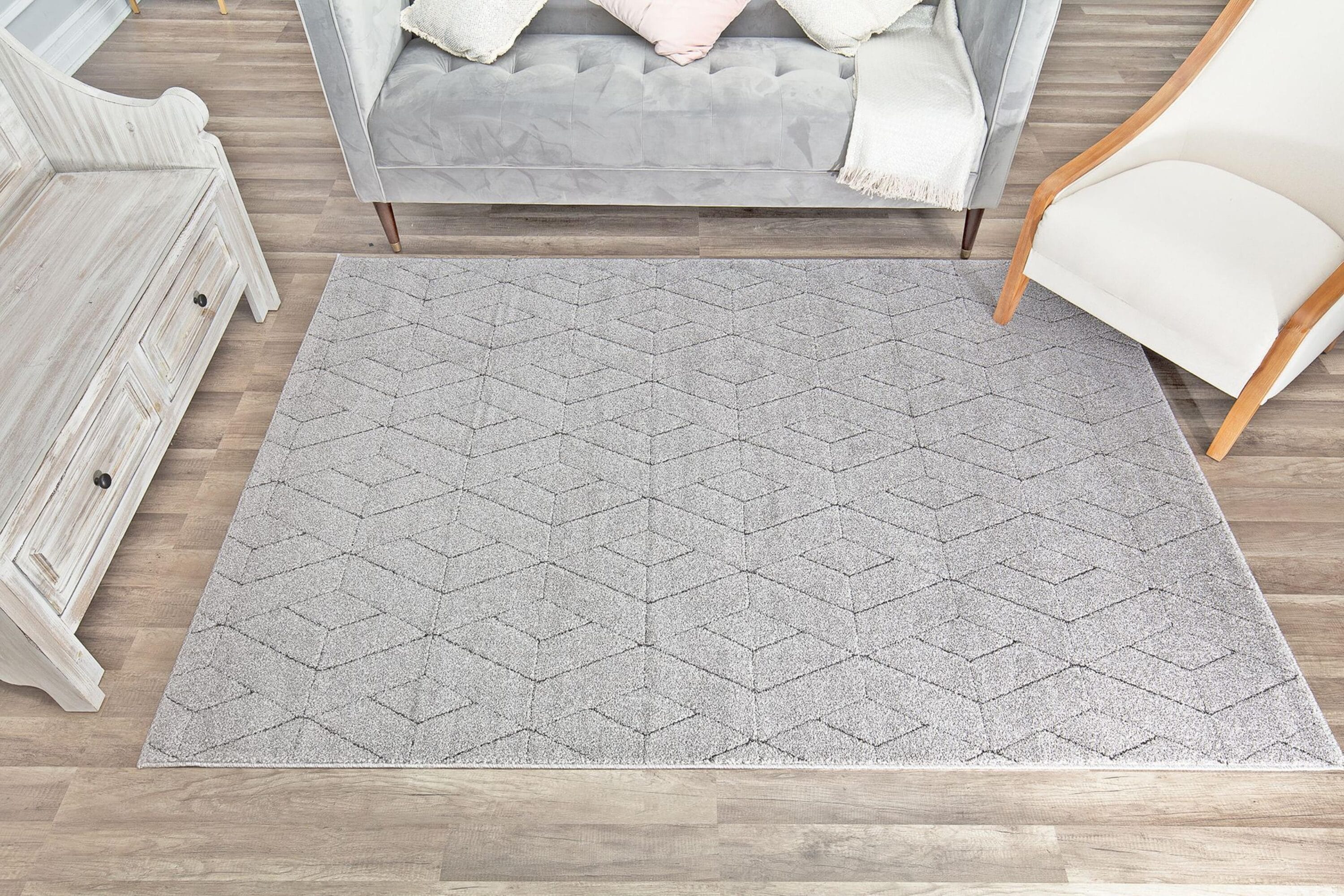 Rugs America 29461 Cadence 2 x 4 (ft) Loomed Polypropylene Basalt Rectangular Indoor Geometric Area rug