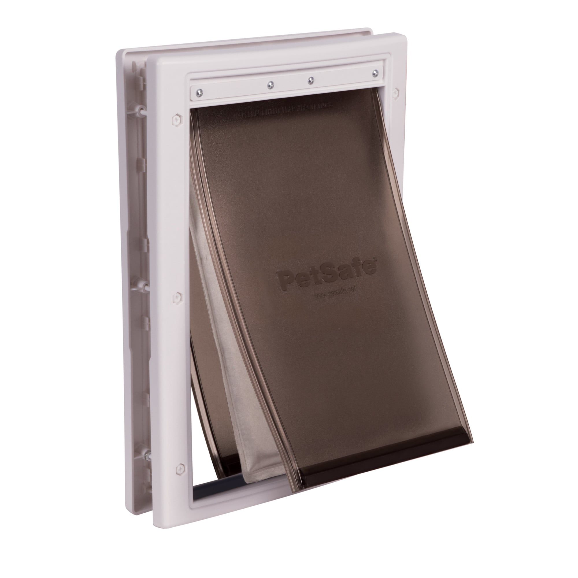 PetSafe 10-1/2-in x 15-in White Plastic Medium Dog/Cat Door for Entry Door